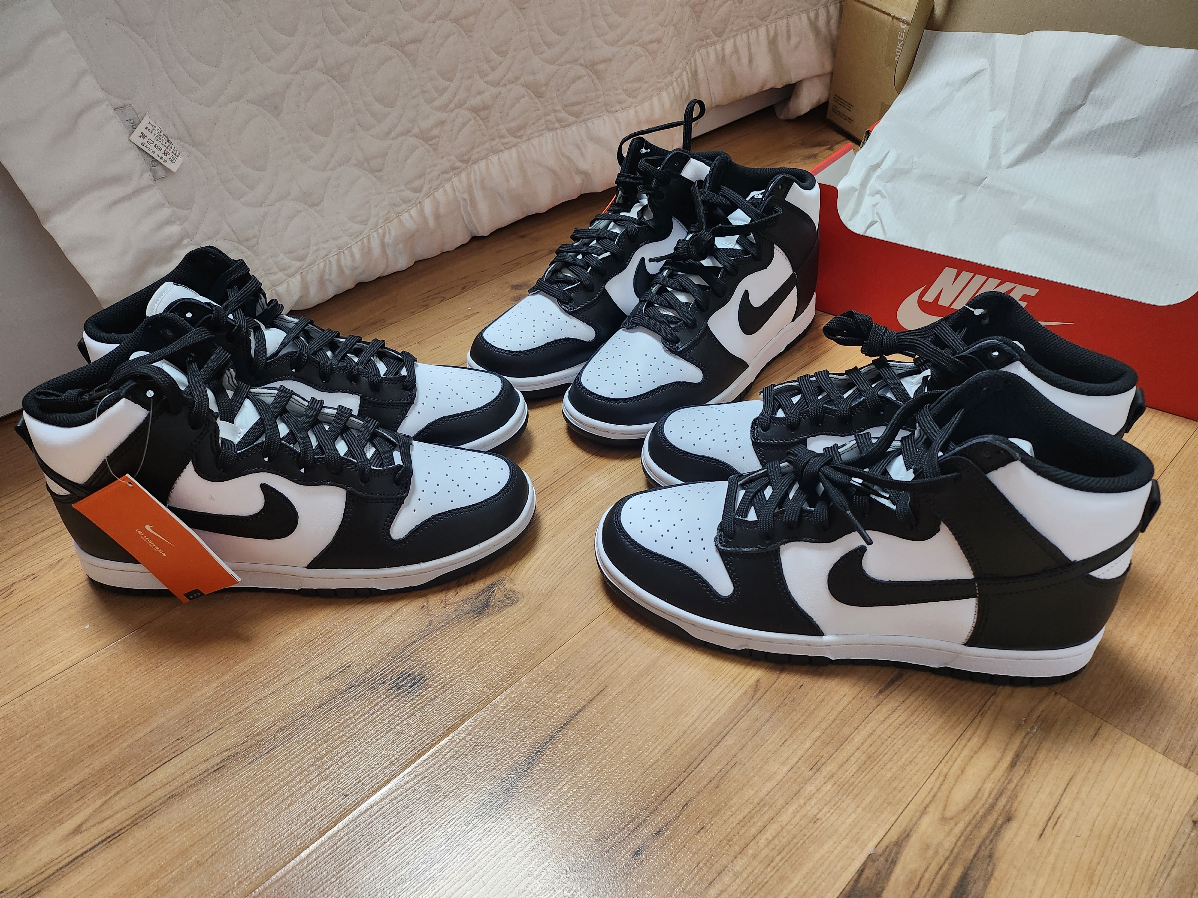 Nike Dunk High Retro Championship White 착용 스타일 - 2