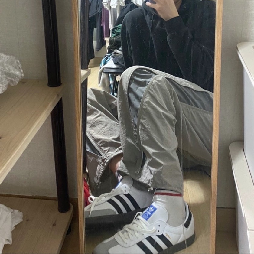 Adidas Samba OG Cloud White 착용 스타일