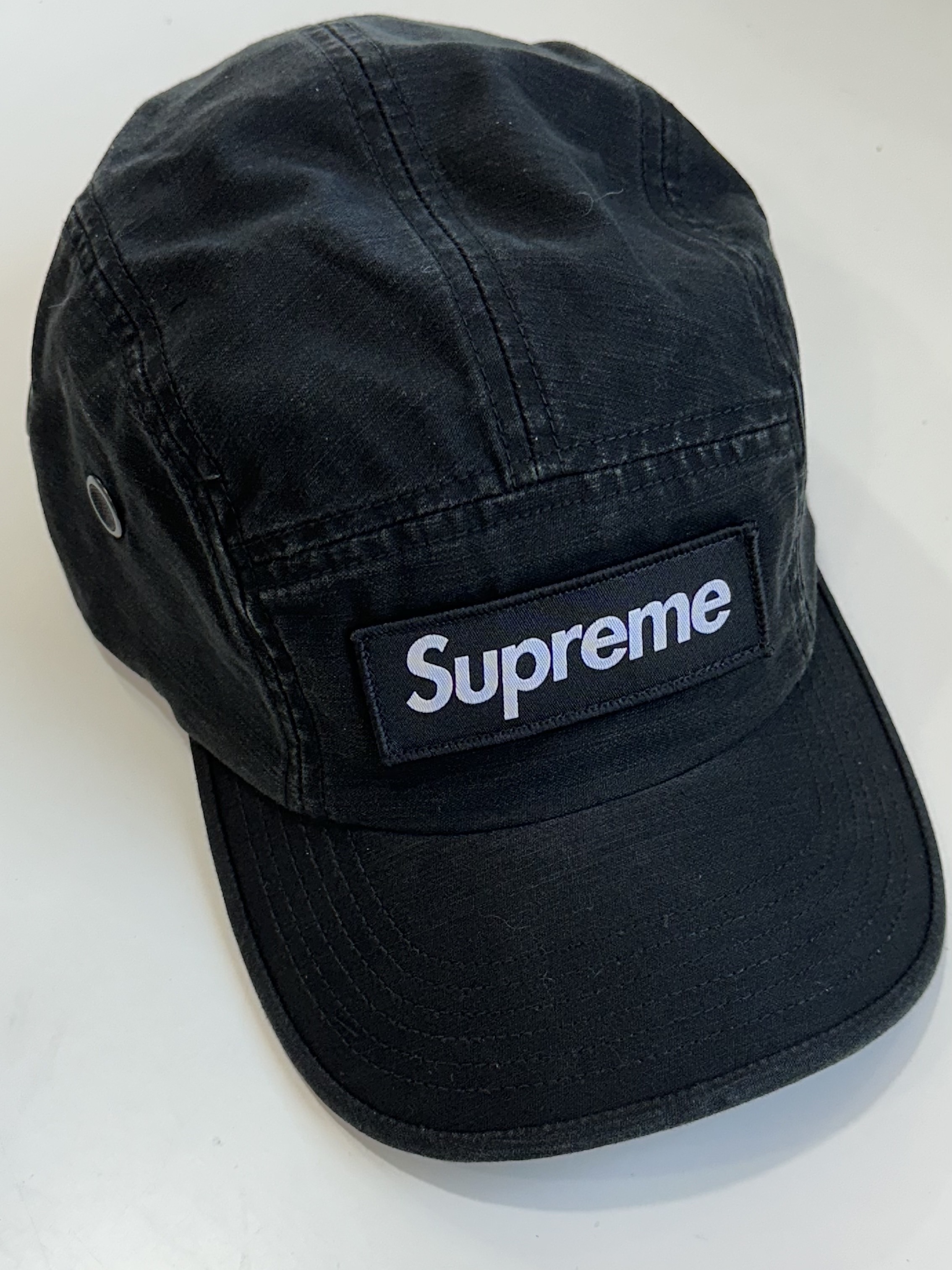 Supreme Military Camp Cap Black - 23SS 착용 스타일 - 2