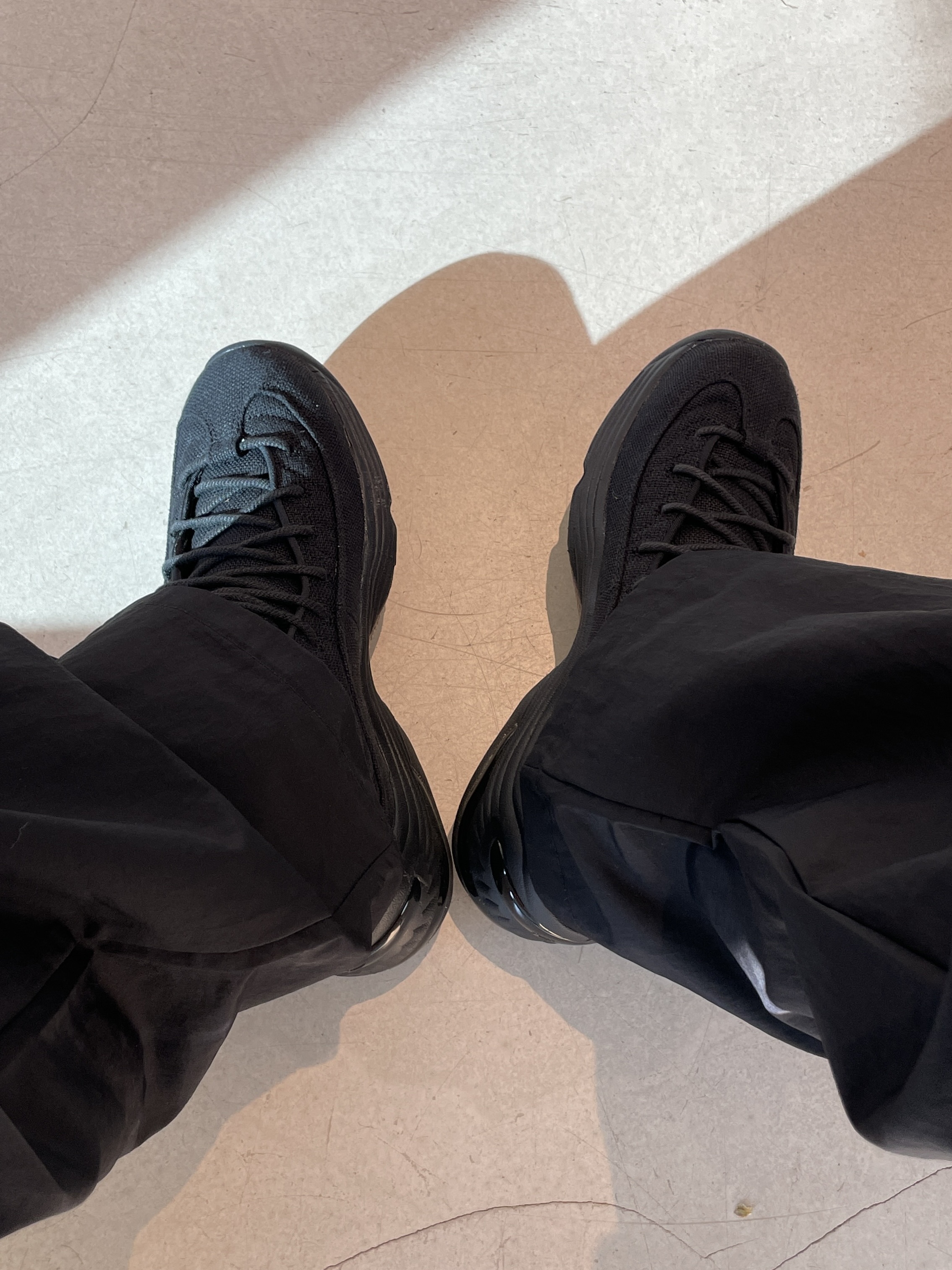 Nike x Stussy Air Penny II Black 착용 스타일 - 2
