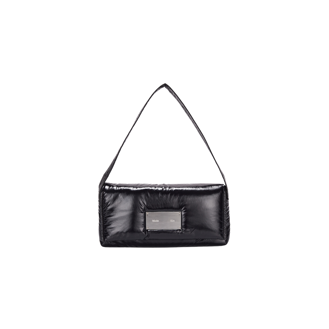 ZIPPER LEATHER SQUARE BAG IN BLACK - MATINKIM