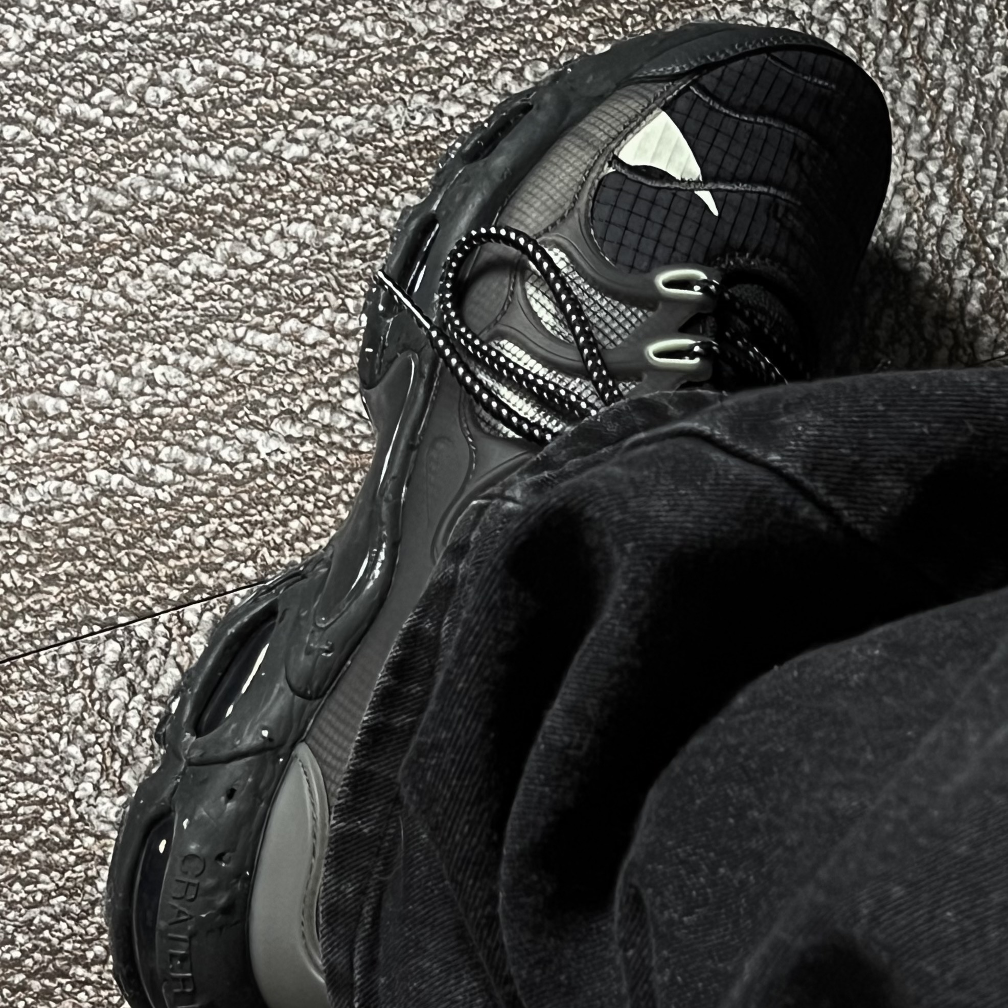 Nike Air Max Terrascape Plus Black and Lime 착용 스타일 - 2