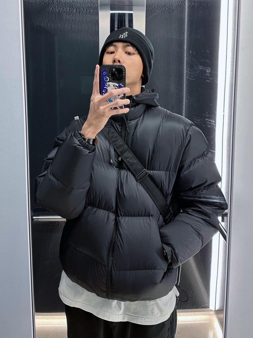 Fetch Polish Goose Challenger Jacket Black 착용 스타일 - 2