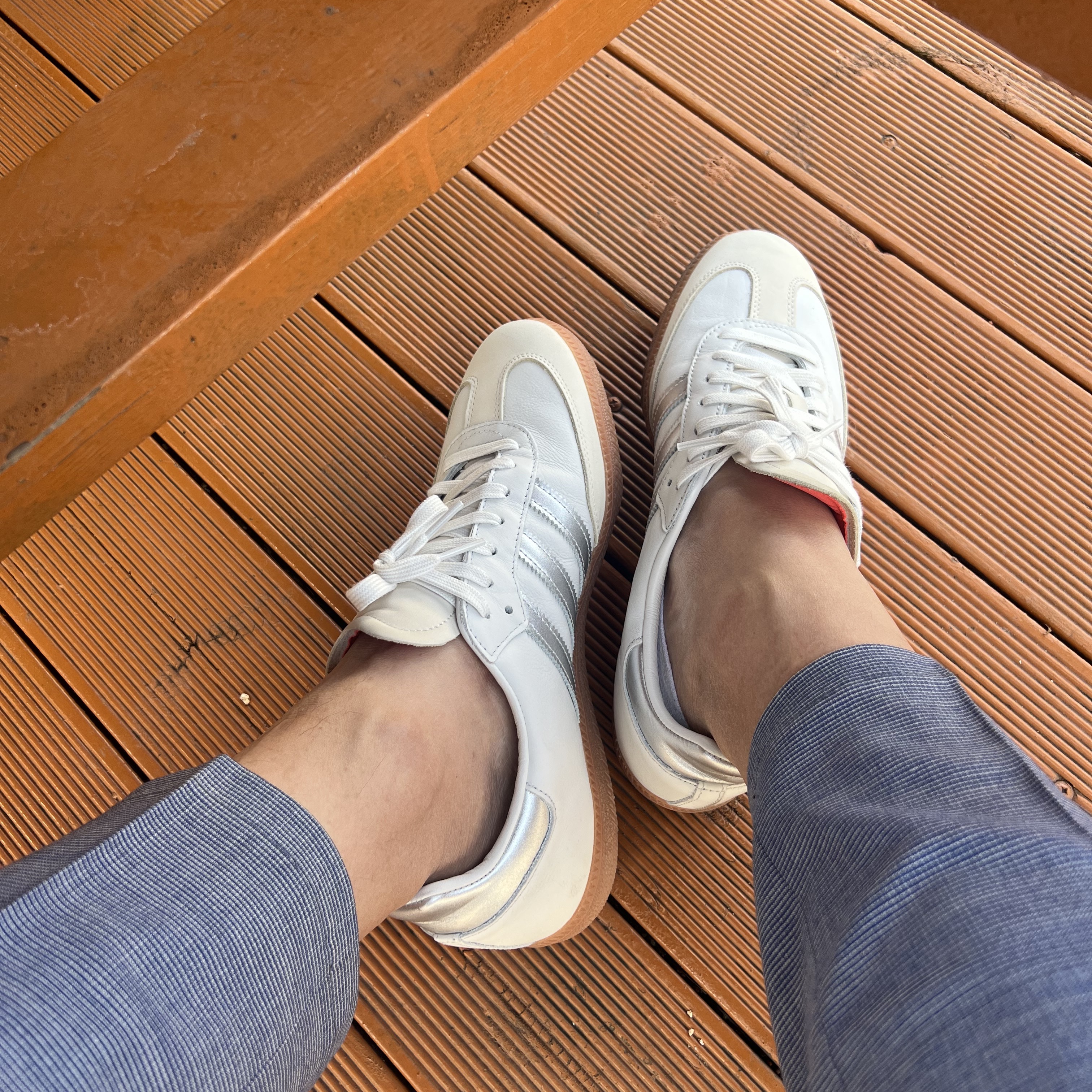 Adidas Samba OG Crystal White 착용 스타일