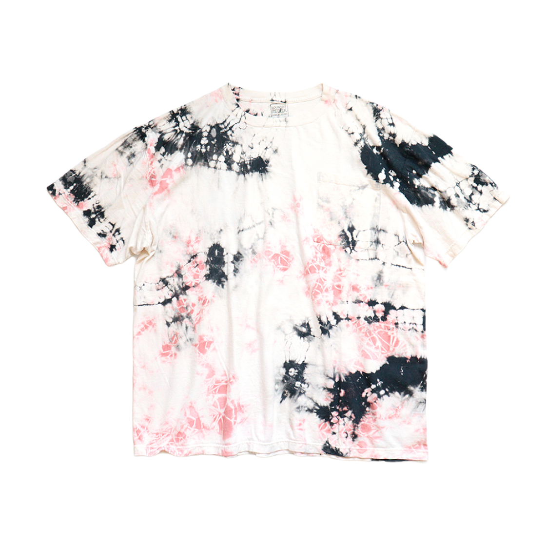 Kapital Ashbury Dyed Big Bone T-Shirt Black Pink 상세 이미지 2