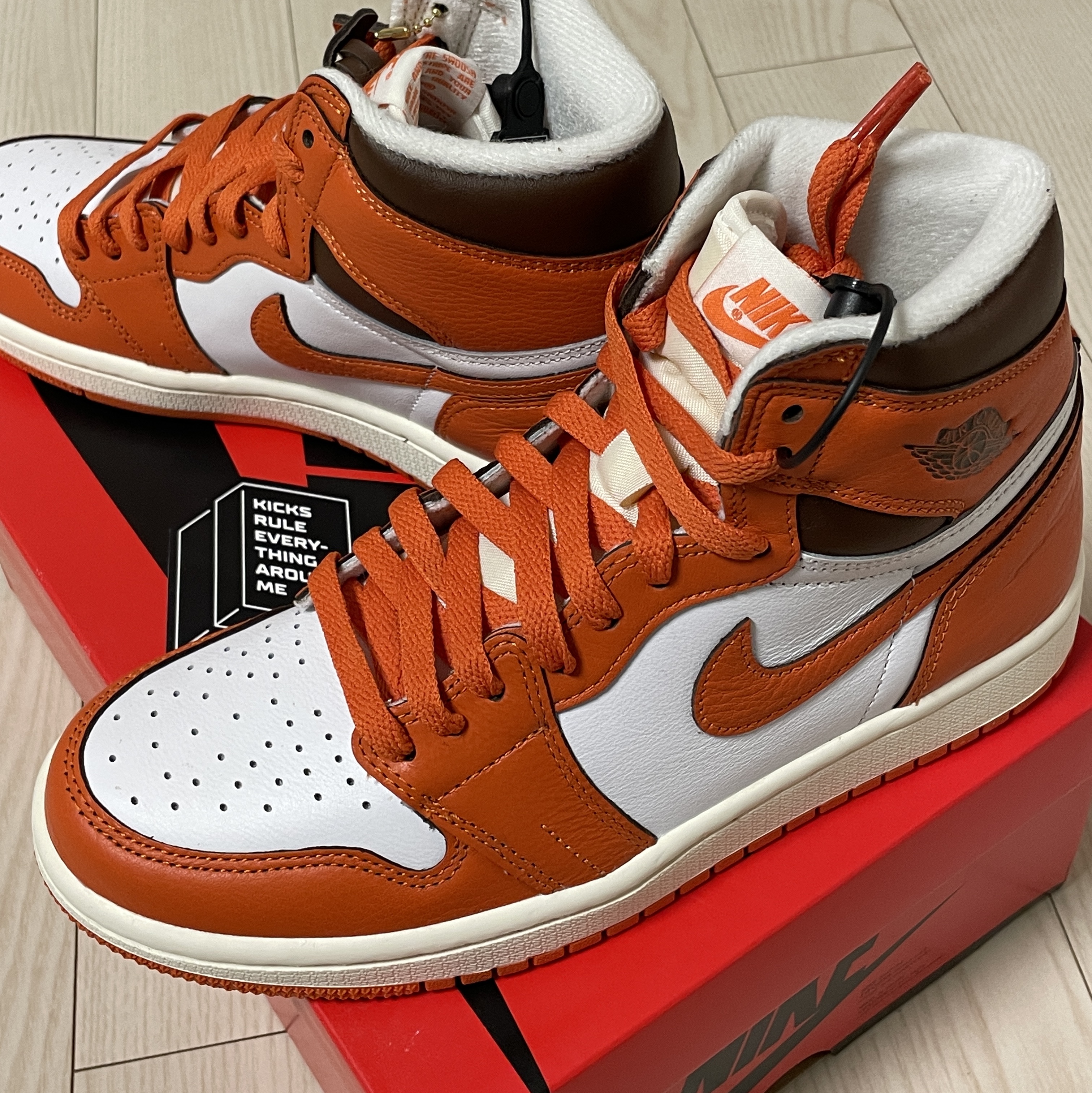 (W) Jordan 1 Retro High OG Starfish 착용 스타일 - 2