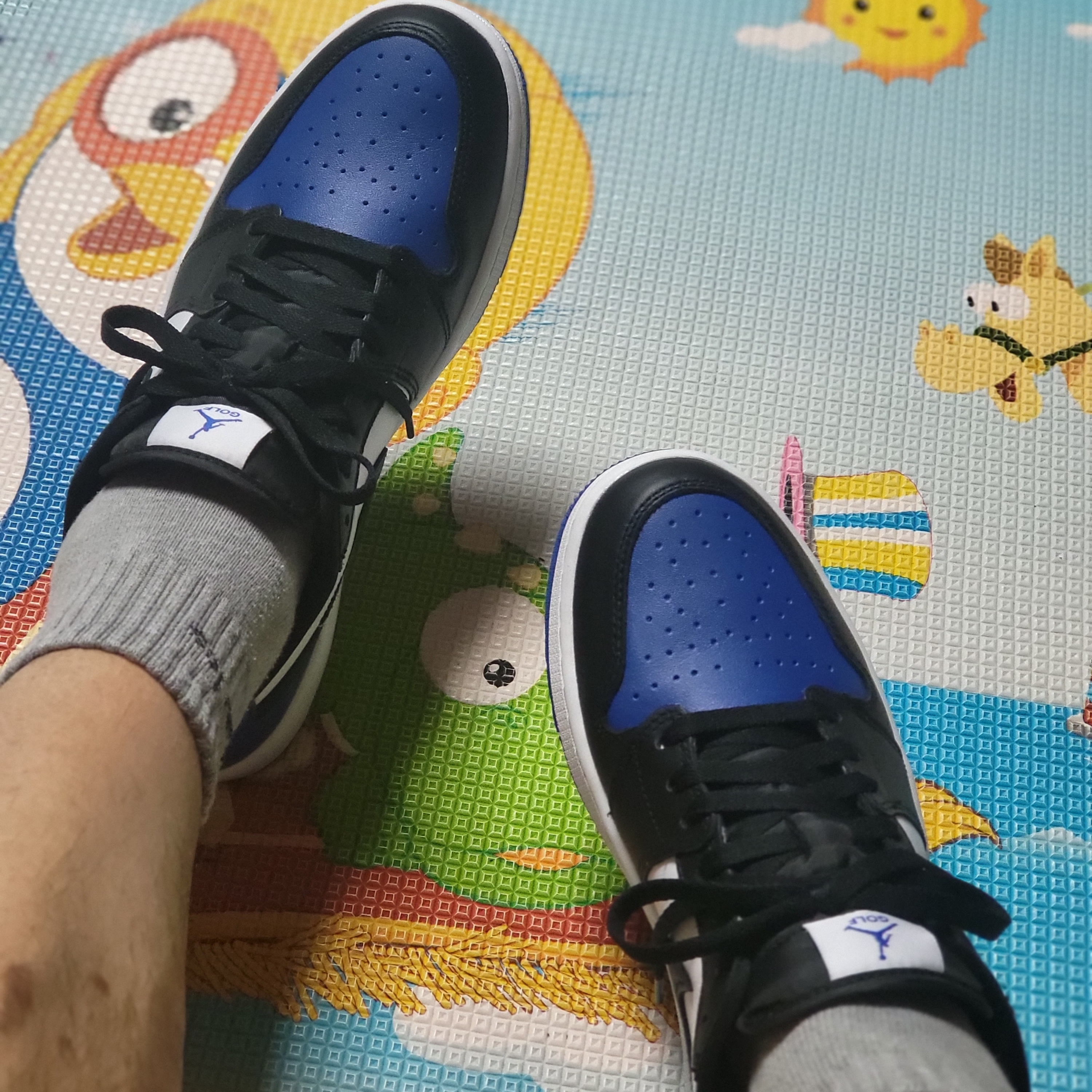 Jordan 1 Low Golf Sport Royal 착용 스타일 - 4