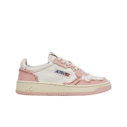 (W) Autry Medalist Low Leather Canvas Sneakers Powder Pink White