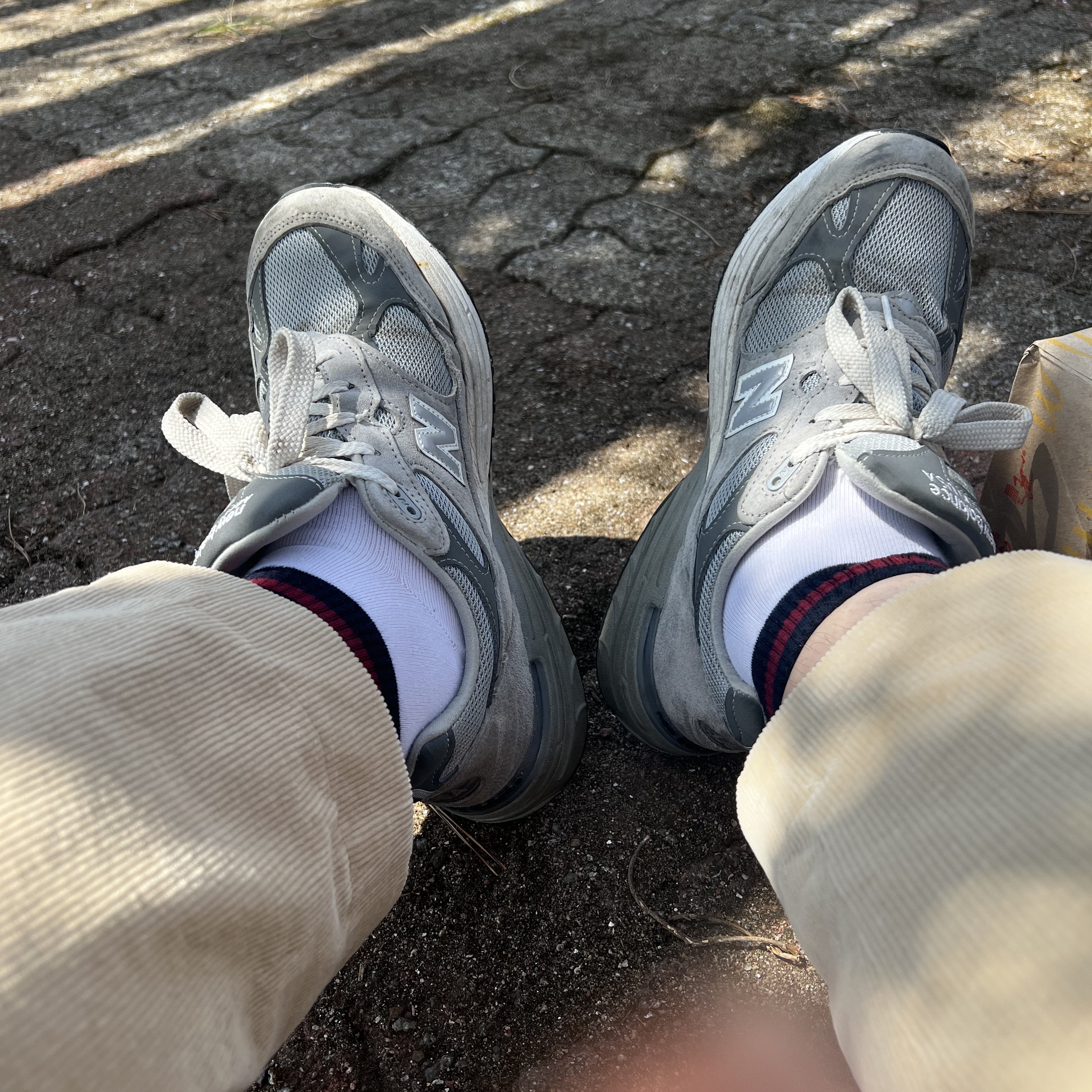 New Balance 993 Made in USA Grey - D Standard 착용 스타일