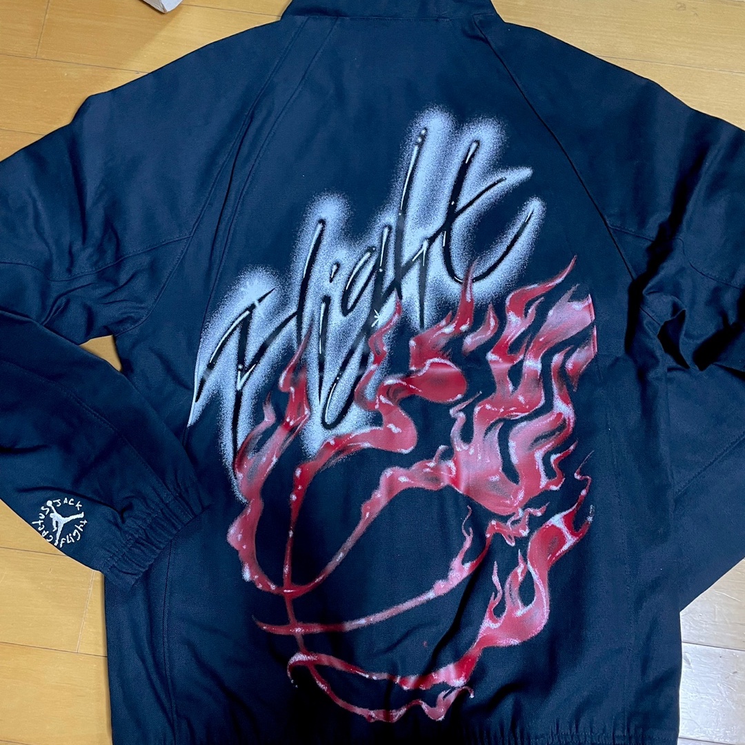 Jordan x Travis Scott Woven Jacket Black - Asia 착용 스타일 - 2