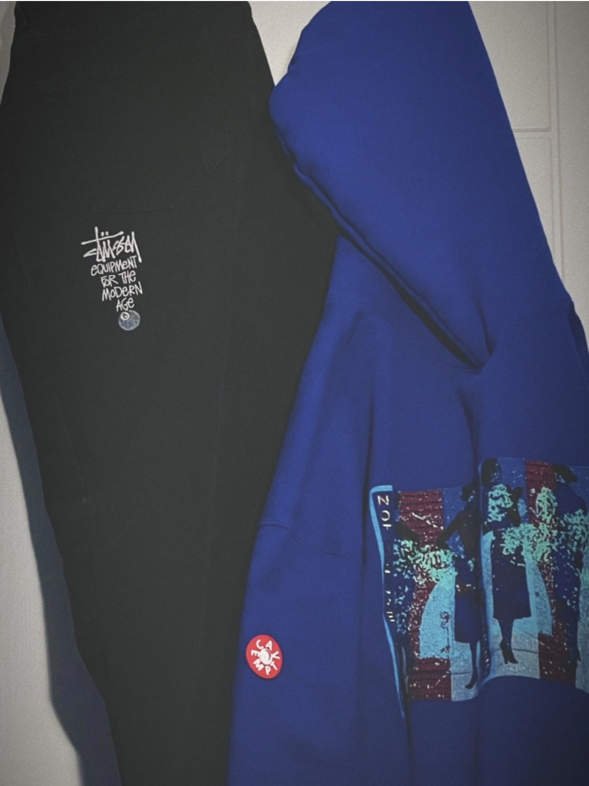 Stussy Washed Canvas Big OL' Jean Black 착용 스타일