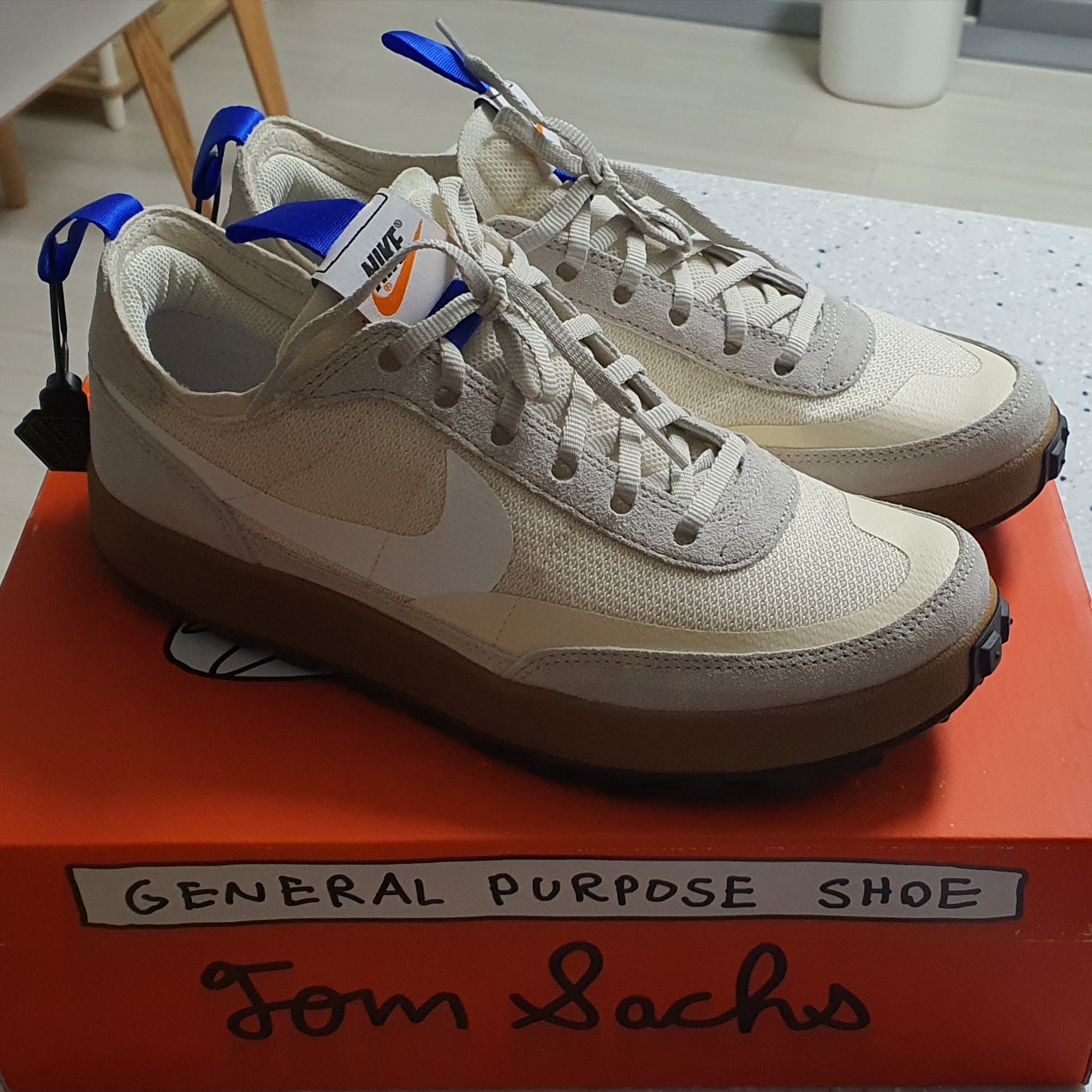 Nike x Tom Sachs General Purpose Shoe Light Cream 착용 스타일