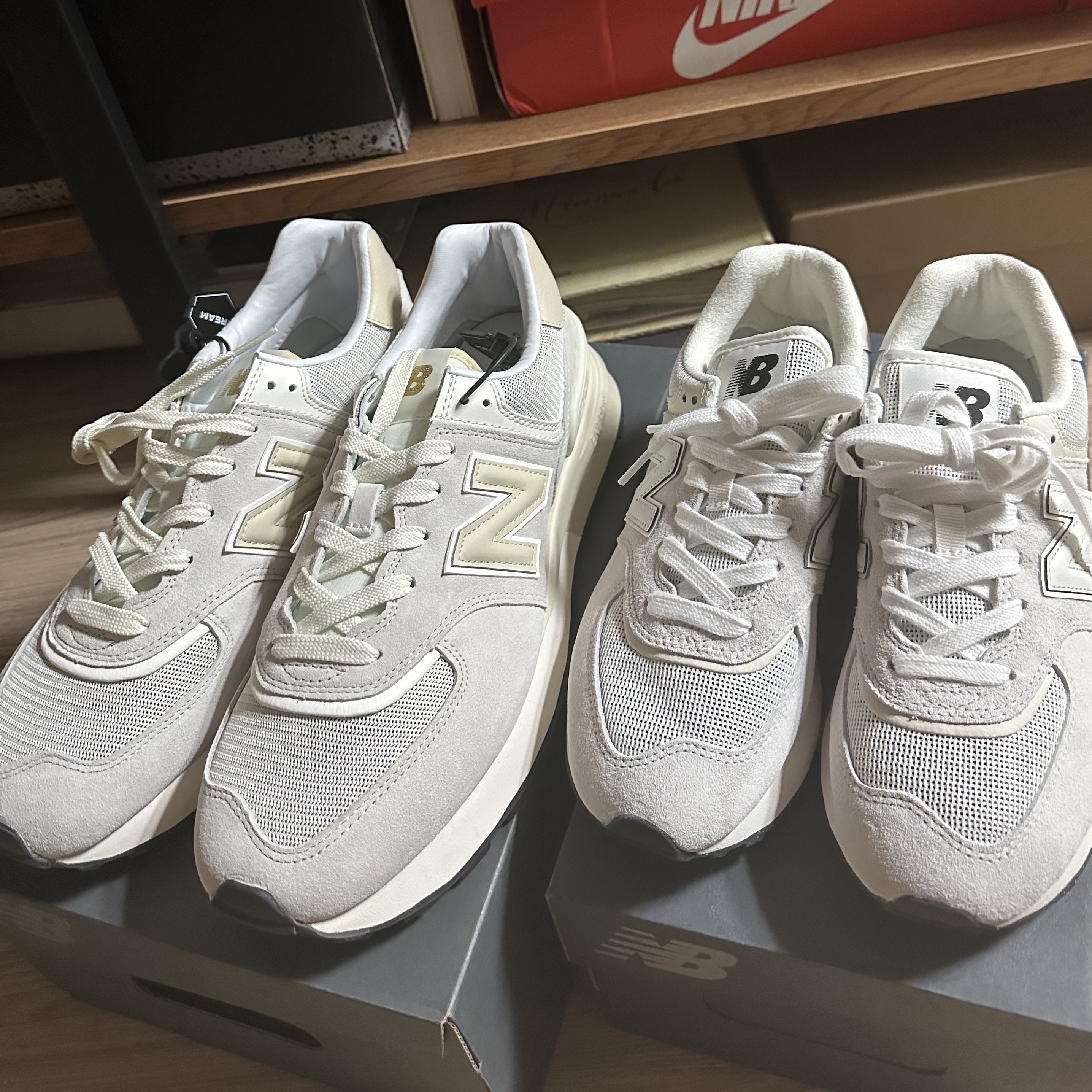 New Balance 574 Legacy Ivory 착용 스타일