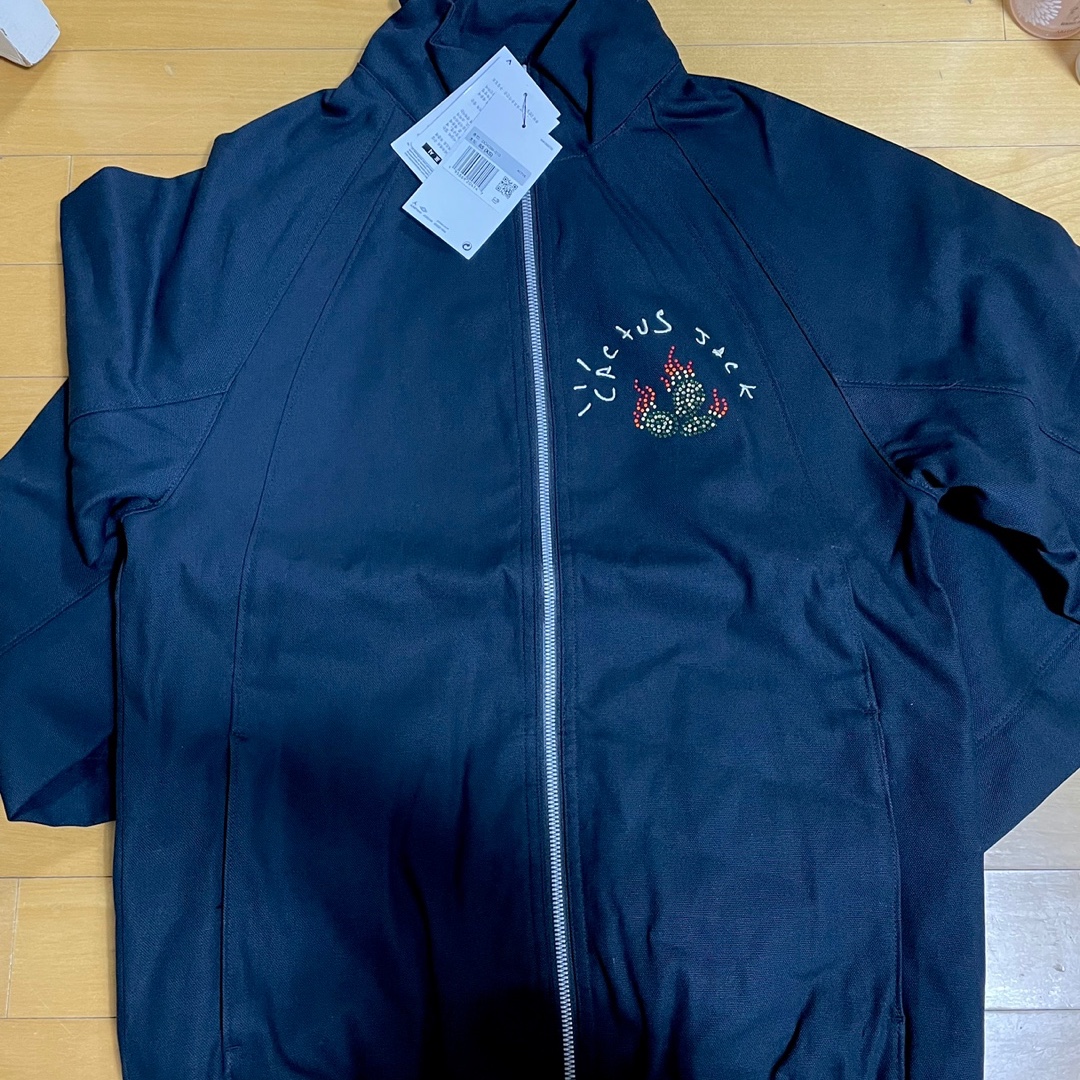 Jordan x Travis Scott Woven Jacket Black - Asia 착용 스타일 - 3