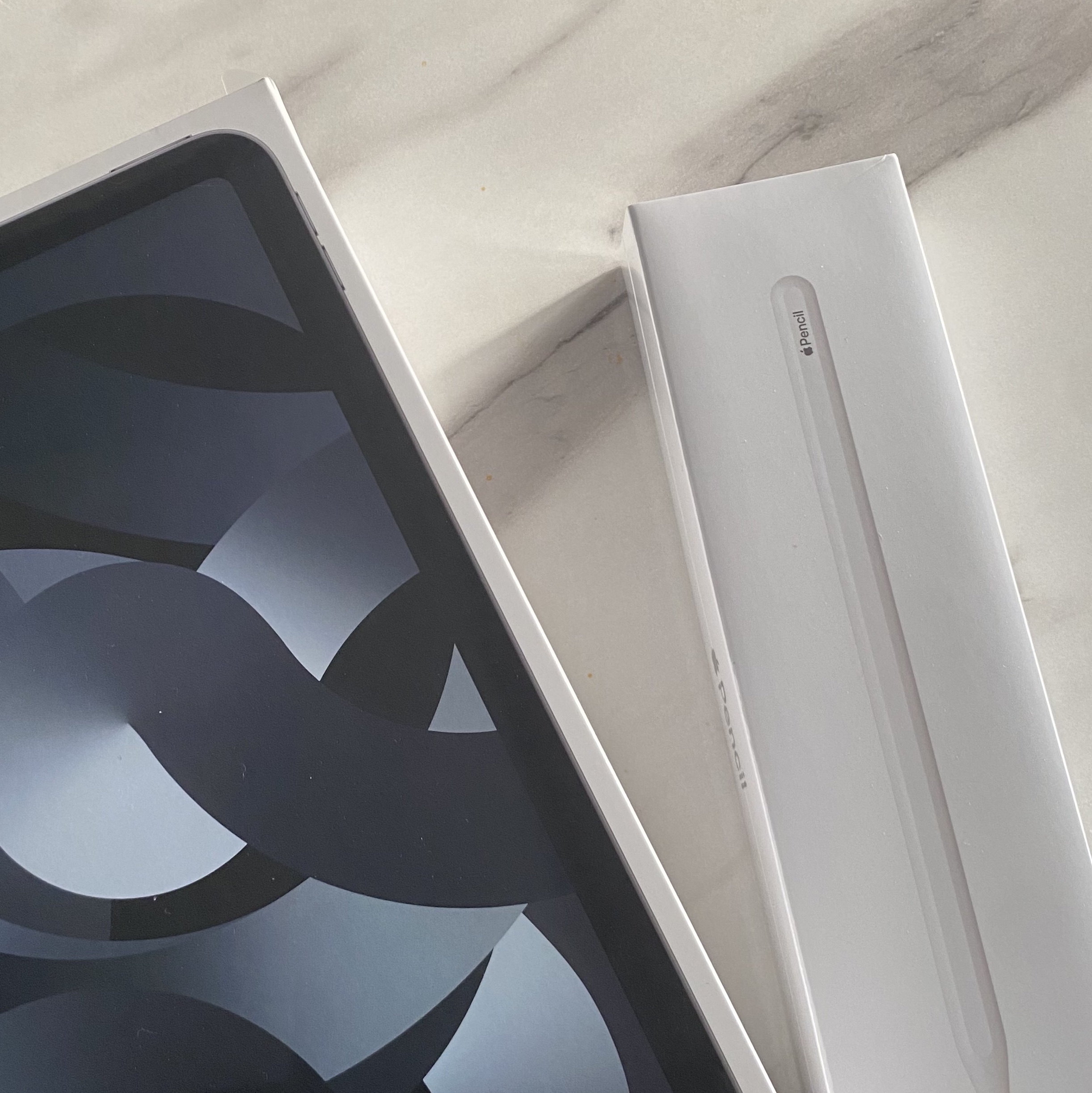 Apple Pencil 2nd Gen, Apple iPad Air 5th Gen Wifi 64GB Space Gray (Korean Ver.) 착용 스타일