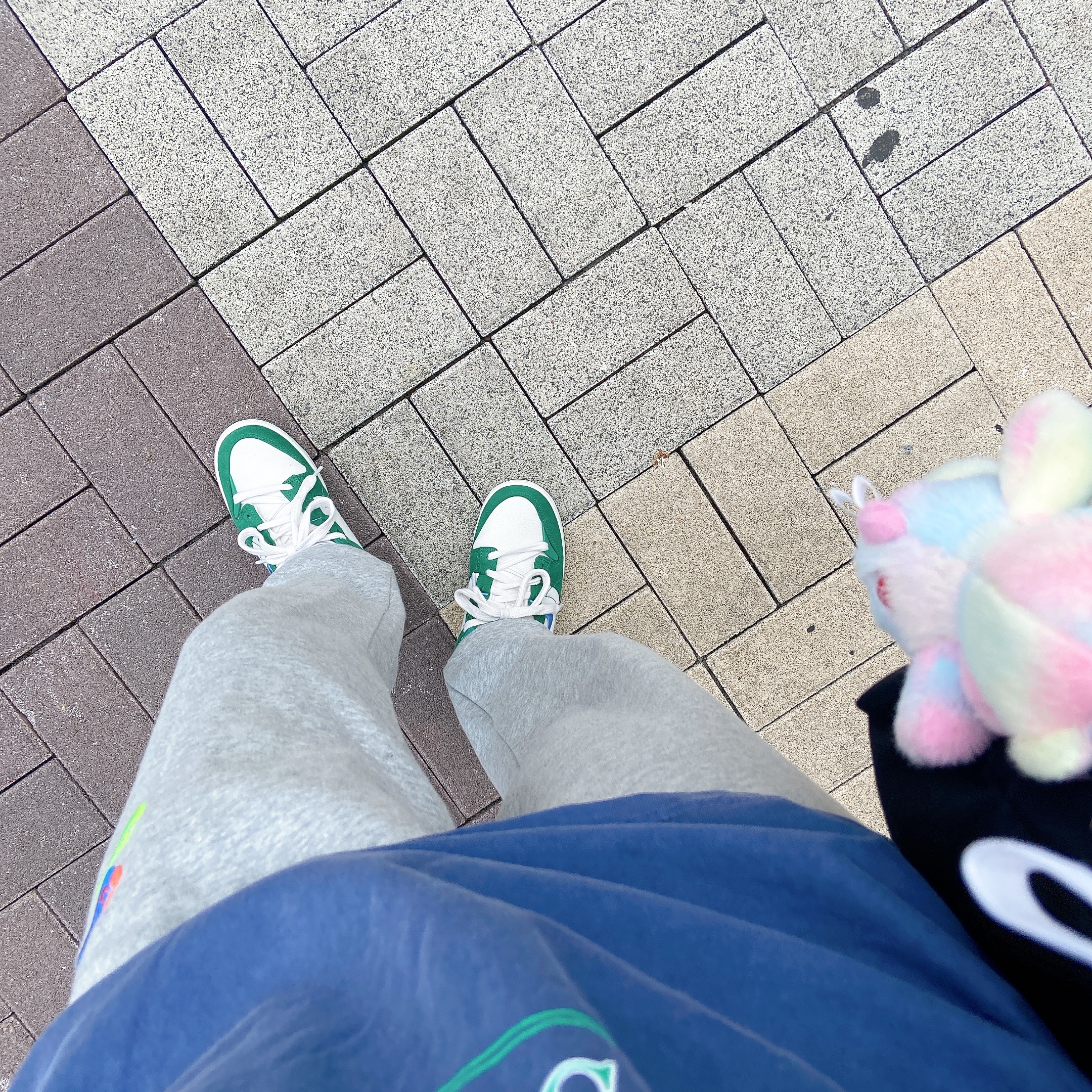 (W) Nike Dunk Low Disrupt 2 Phantom University Blue 착용 스타일 - 2