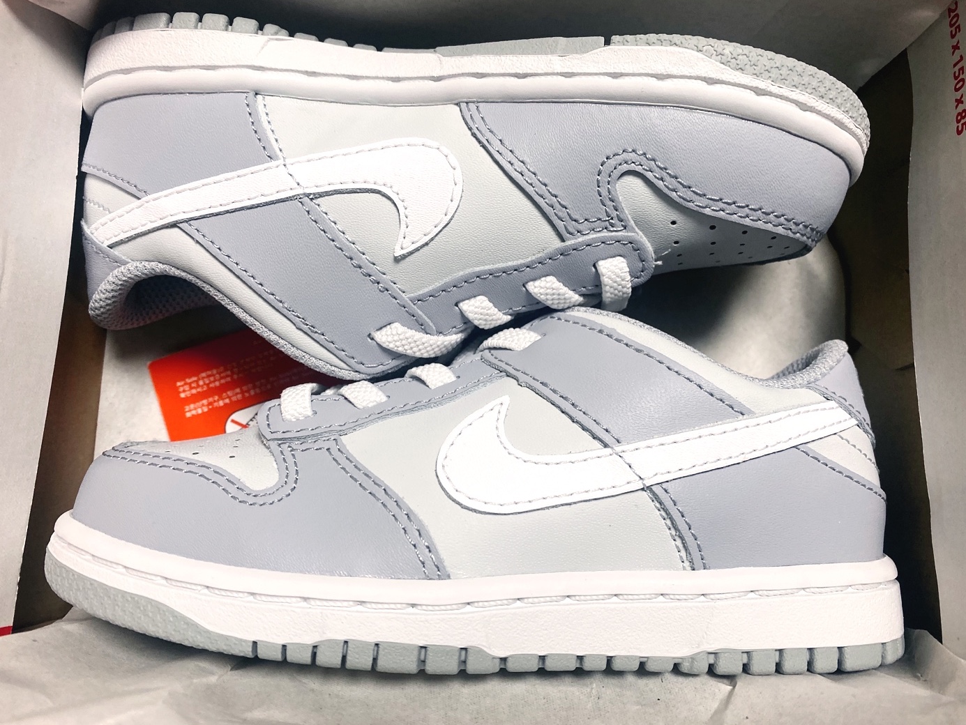 (TD) Nike Dunk Low Wolf Grey 착용 스타일 - 1