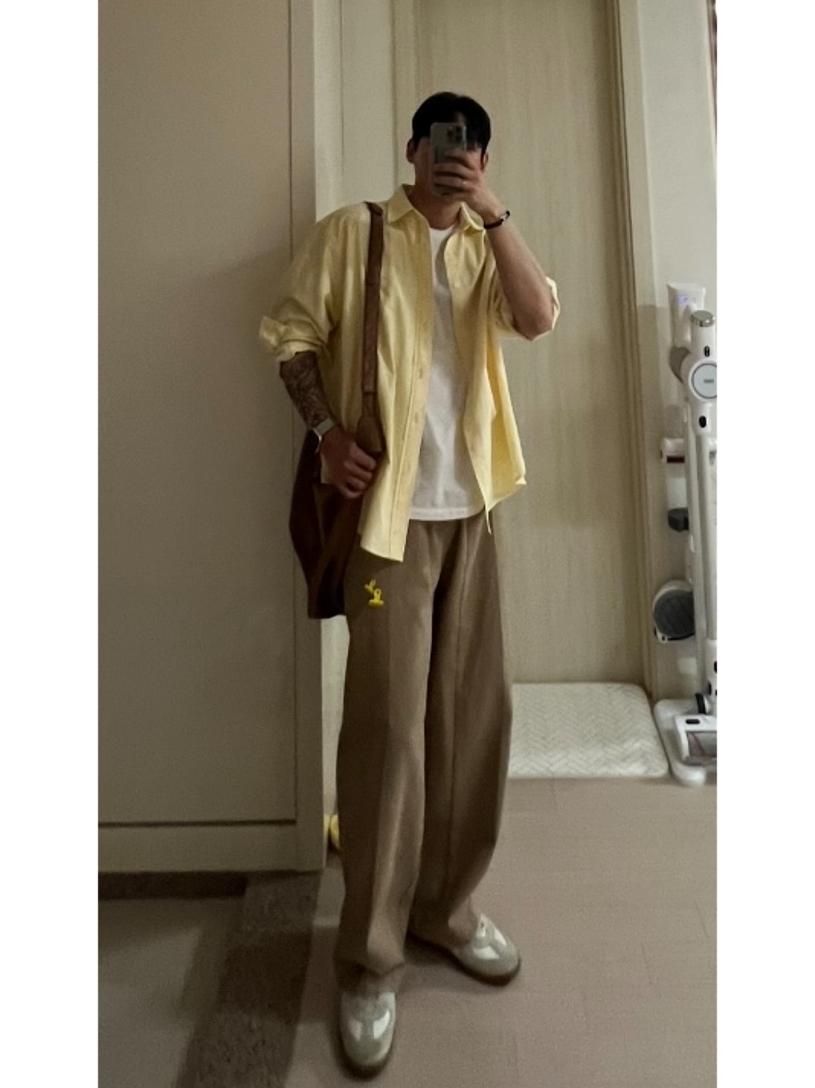 Peaceminusone Bulldog Clip Pin Set #1 Yellow, Maison Margiela Calfskin Replica Sneakers 착용 스타일