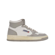 Autry Medalist Mid Leather Sneakers Grey White
