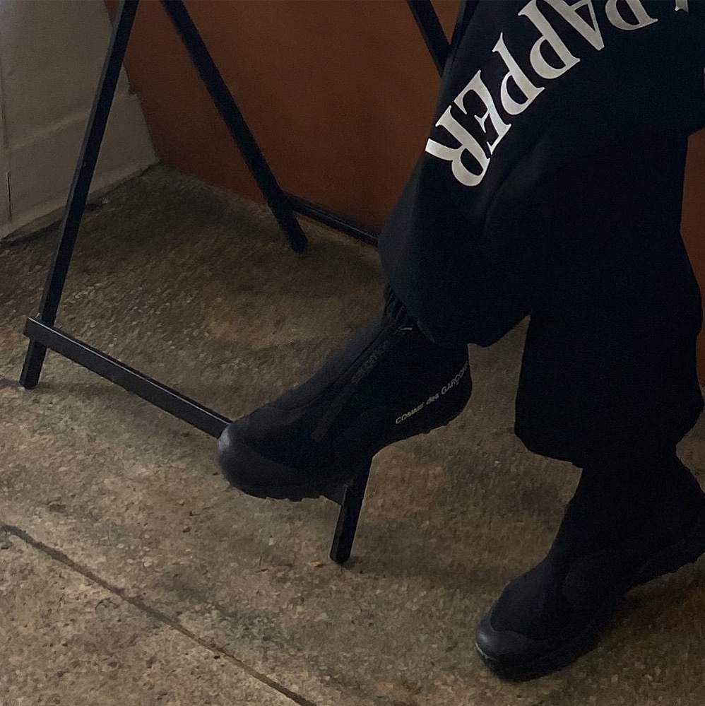 Salomon x Comme des Garcons XA-Alpine 2 Black 착용 스타일