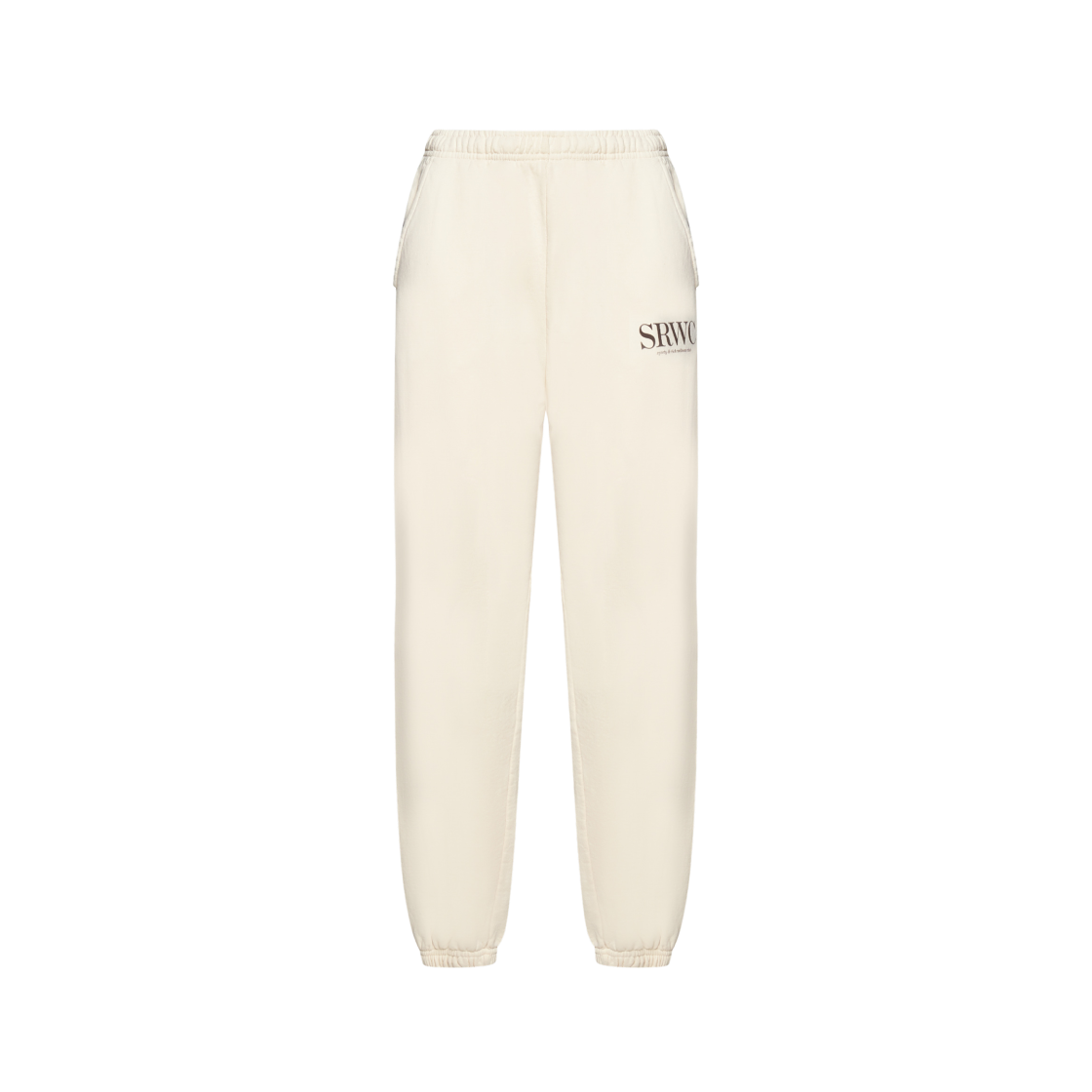 Sporty & Rich Upper East Side Cotton Sweatpants Cream 상세 이미지 1