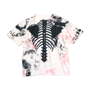 Kapital Ashbury Dyed Big Bone T-Shirt Black Pink