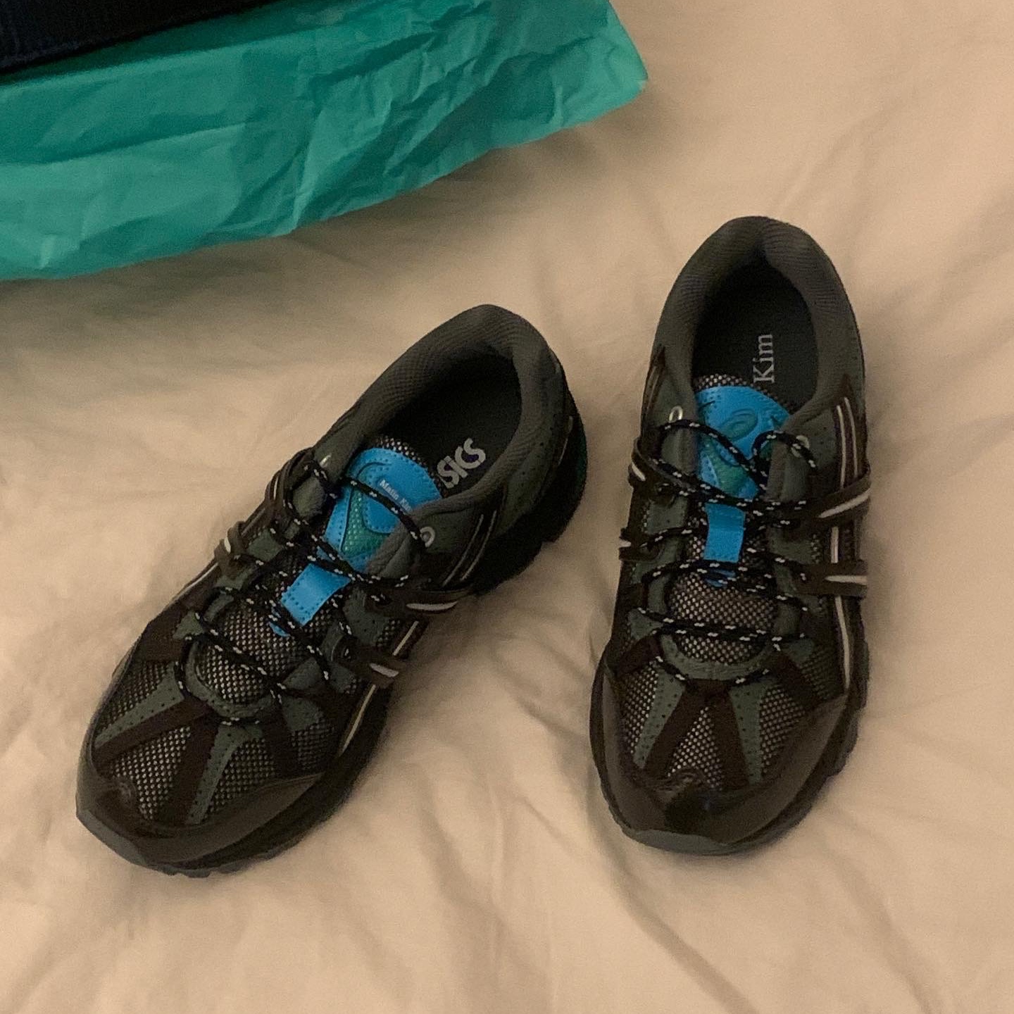 (W) Asics x Matin Kim Gel-Sonoma 15-50 Black Pure Silver 착용 스타일 - 4