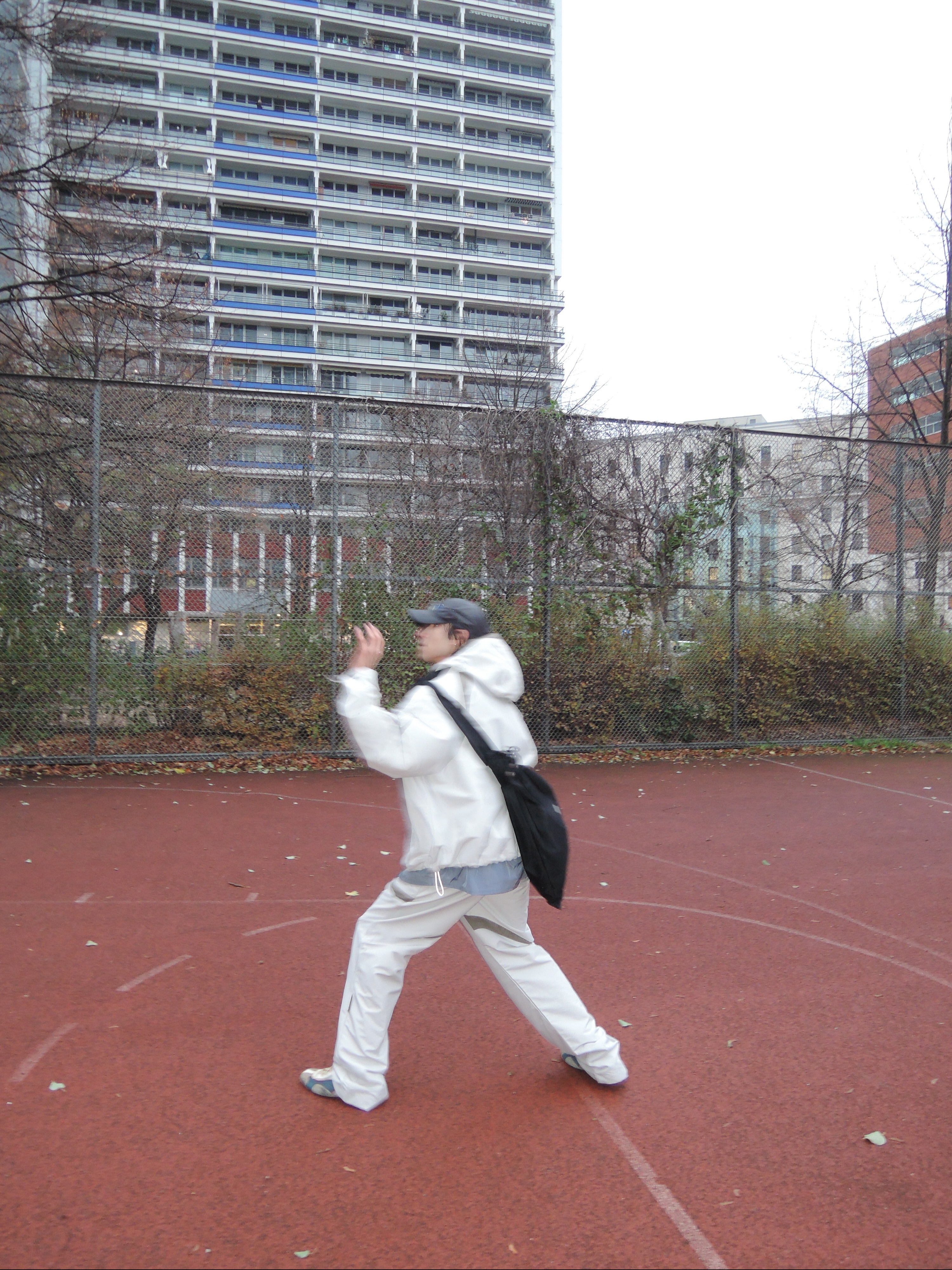 Opening Project Ripstop Hooded Jumper Light Grey, Opening Project Ripstop Split Pants Light Grey 착용 스타일 - 2
