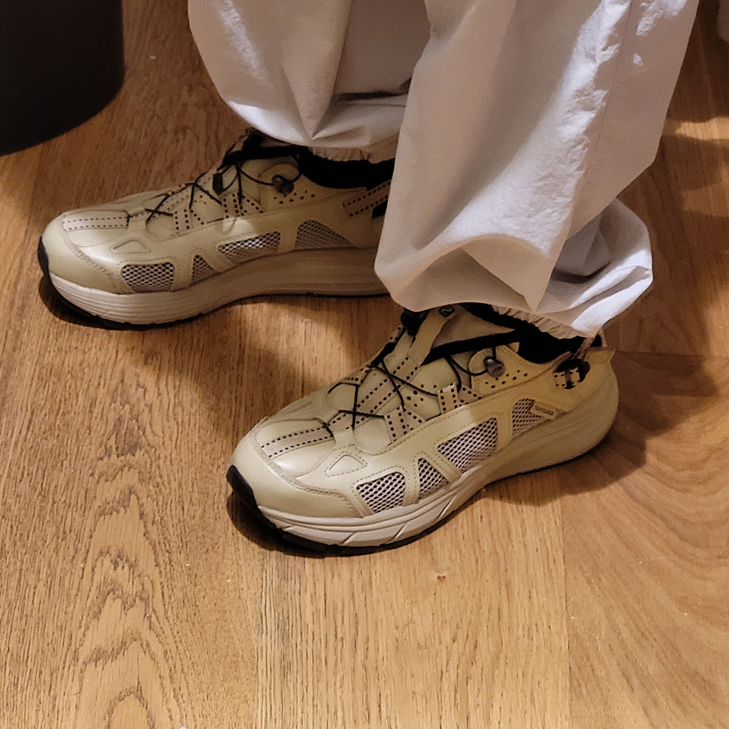 Salomon Techsonic Leather ADV Safari 착용 스타일 - 1