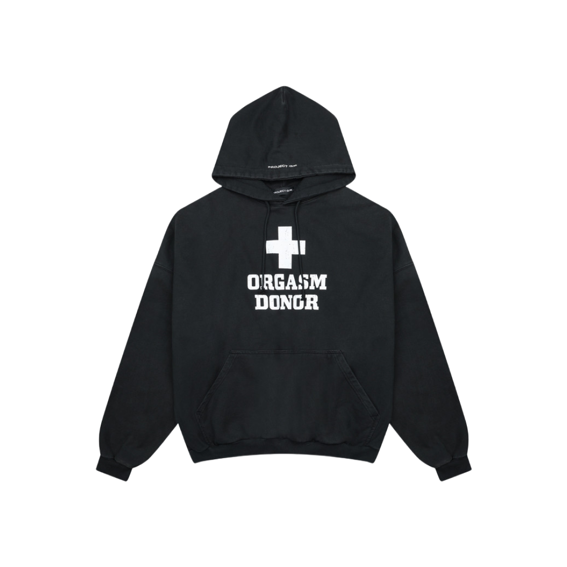 ★関税込★Project G/R Verified Orgasm Donor Hoodie Dirty 黒 ☆関税込☆Project G/R Verified Orgasm Donor Hoodie Dirty 黒