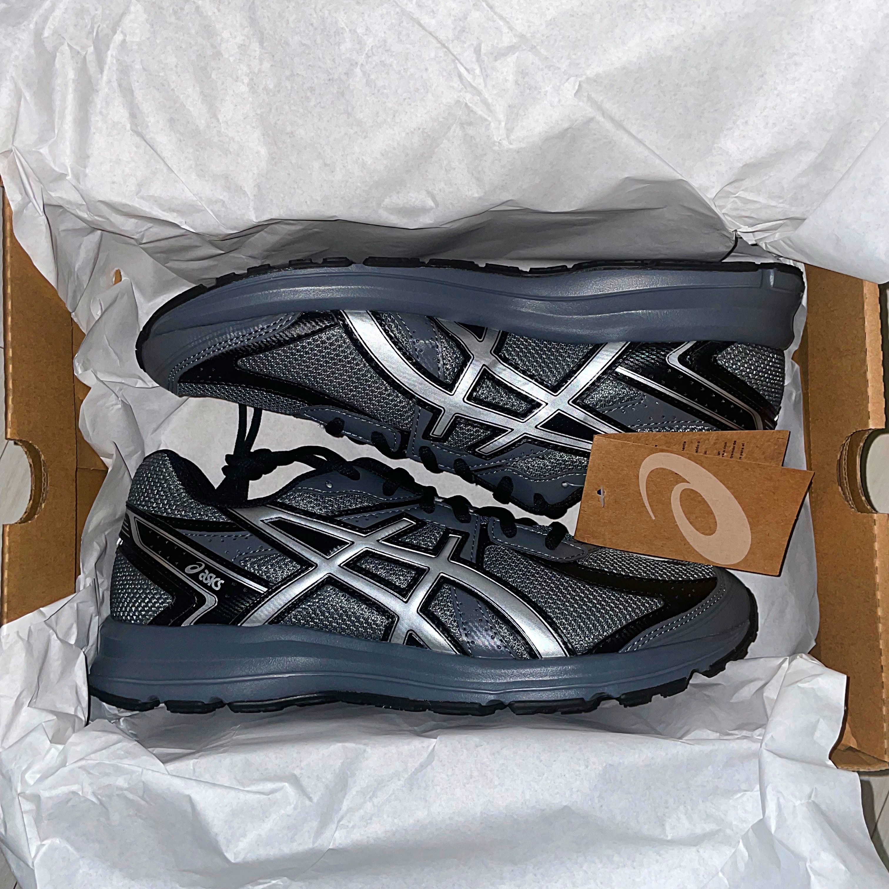 Asics Jog 100 S Steel Grey - 2E Wide 착용 스타일 - 3