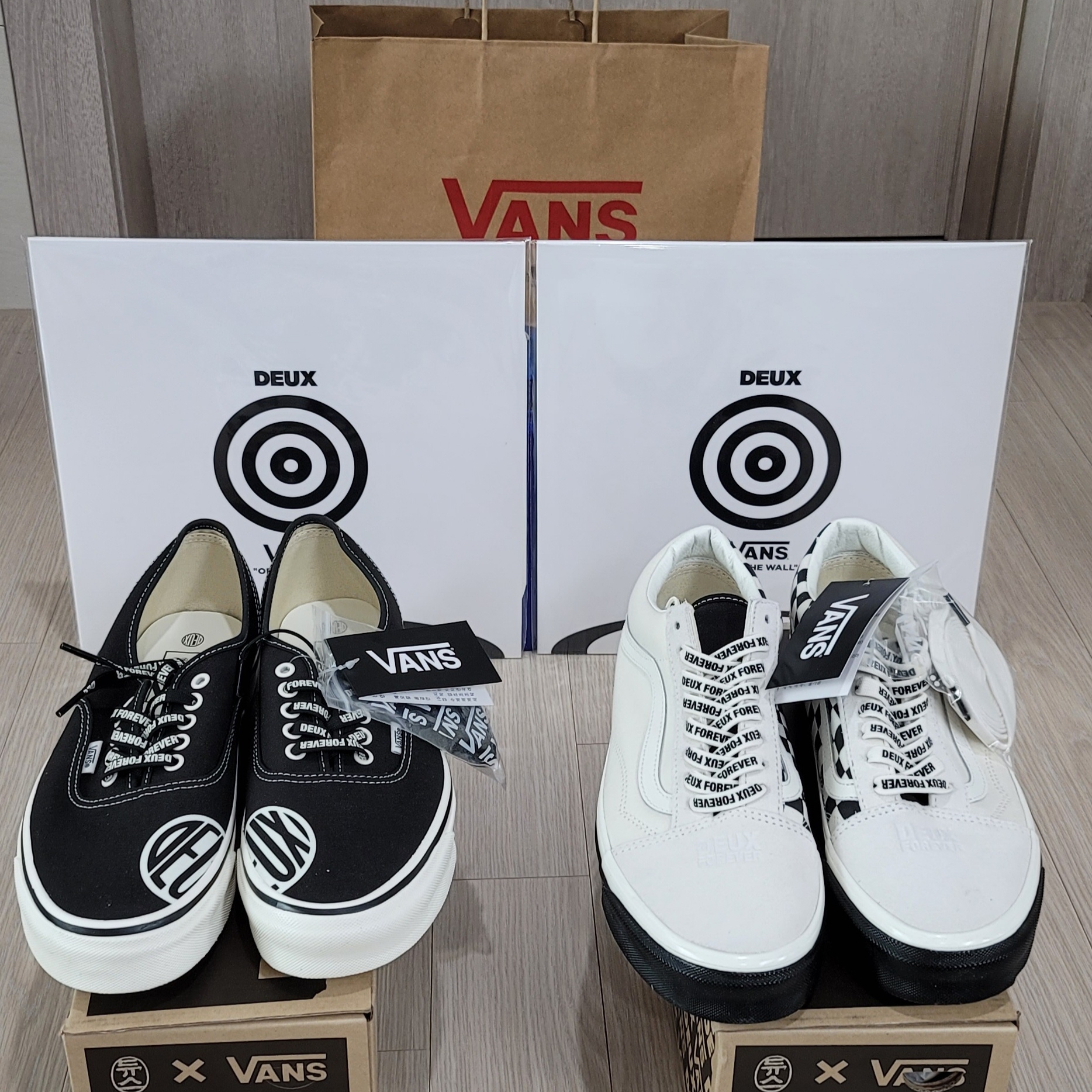Vans x Deux Old Skool 36 DX Creamwhite 착용 스타일 - 4