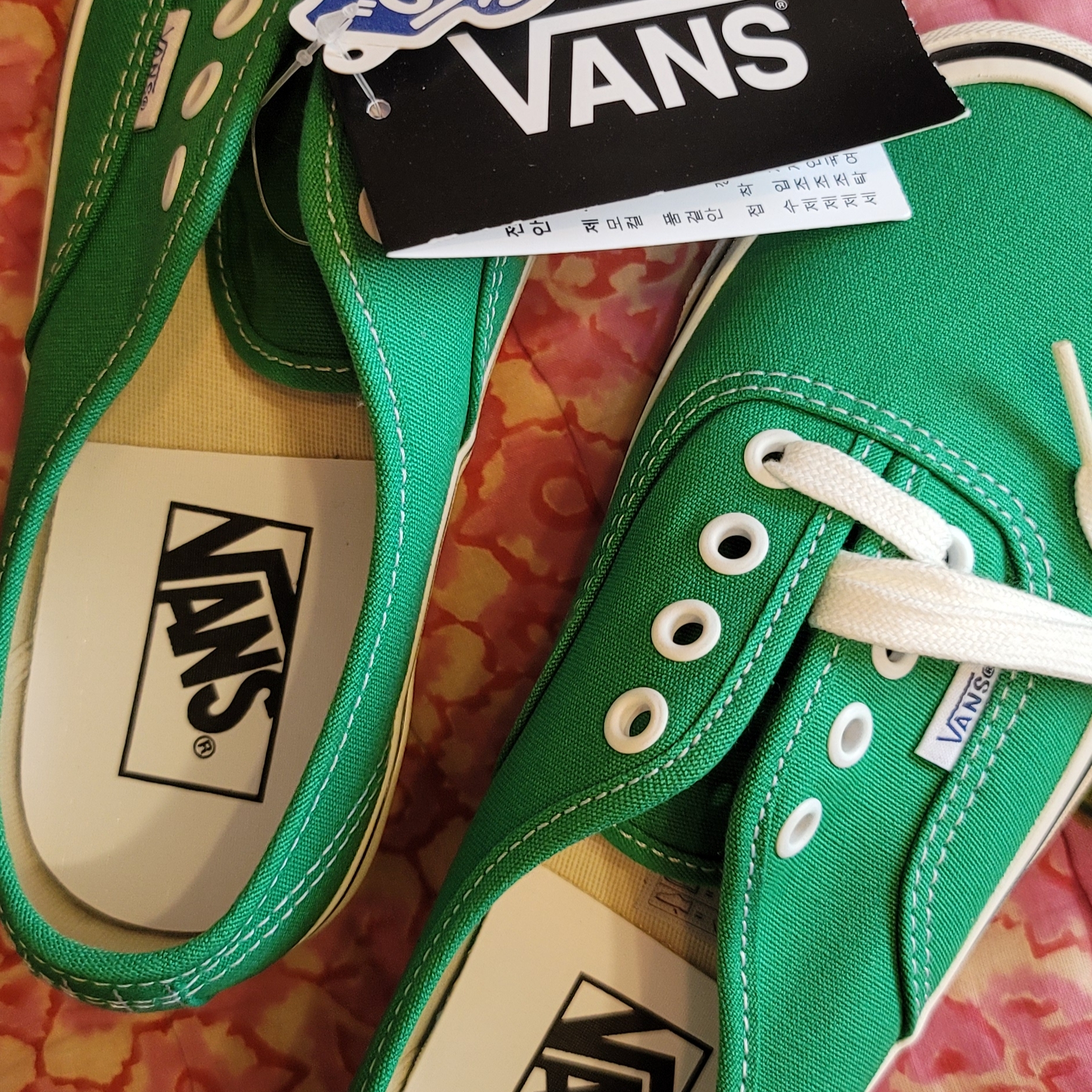 Vans Authentic 44 DX Anaheim Factory Emerald Green 착용 스타일 - 2