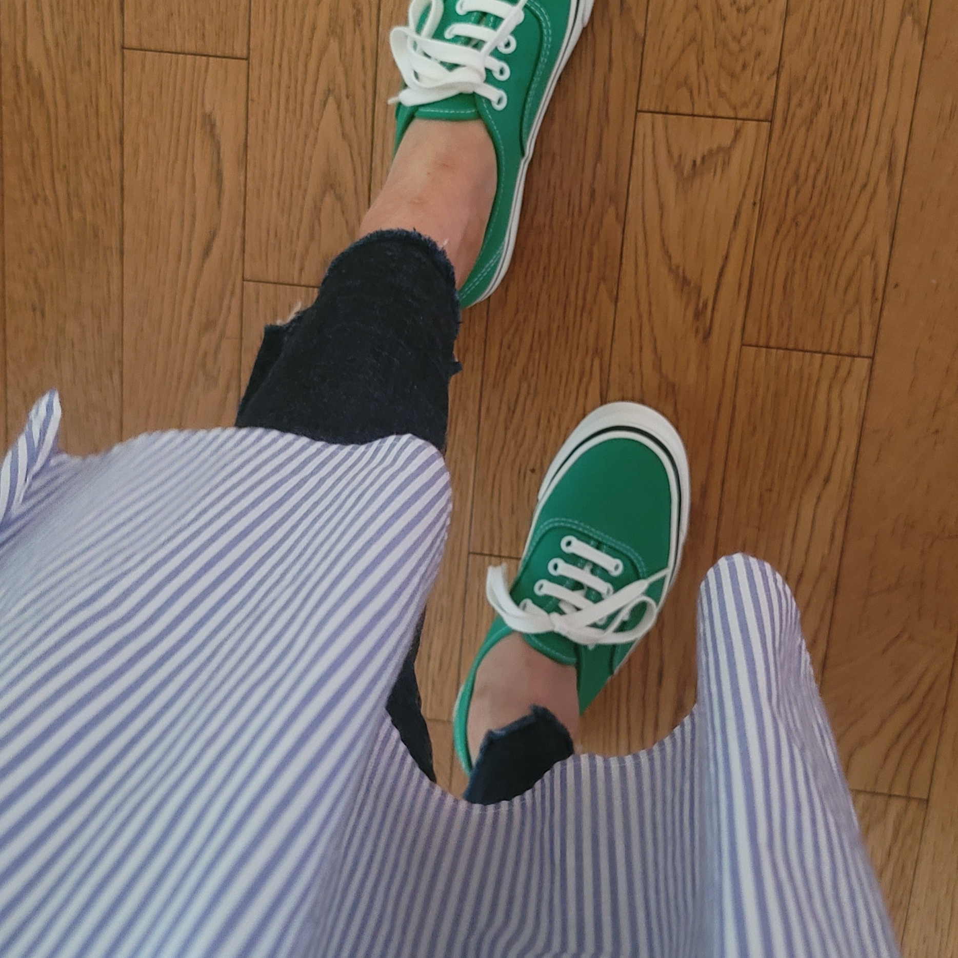 Vans Authentic 44 DX Anaheim Factory Emerald Green 착용 스타일 - 3