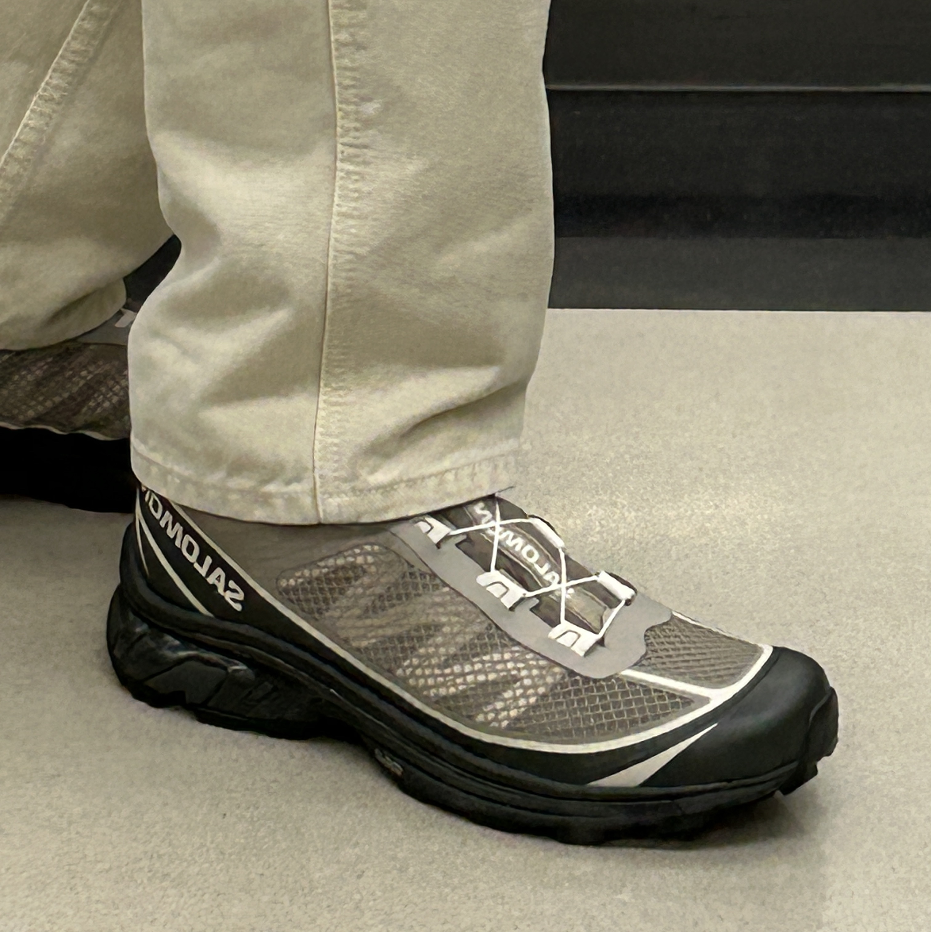 Salomon XT-6 FT Vintage Khaki 착용 스타일