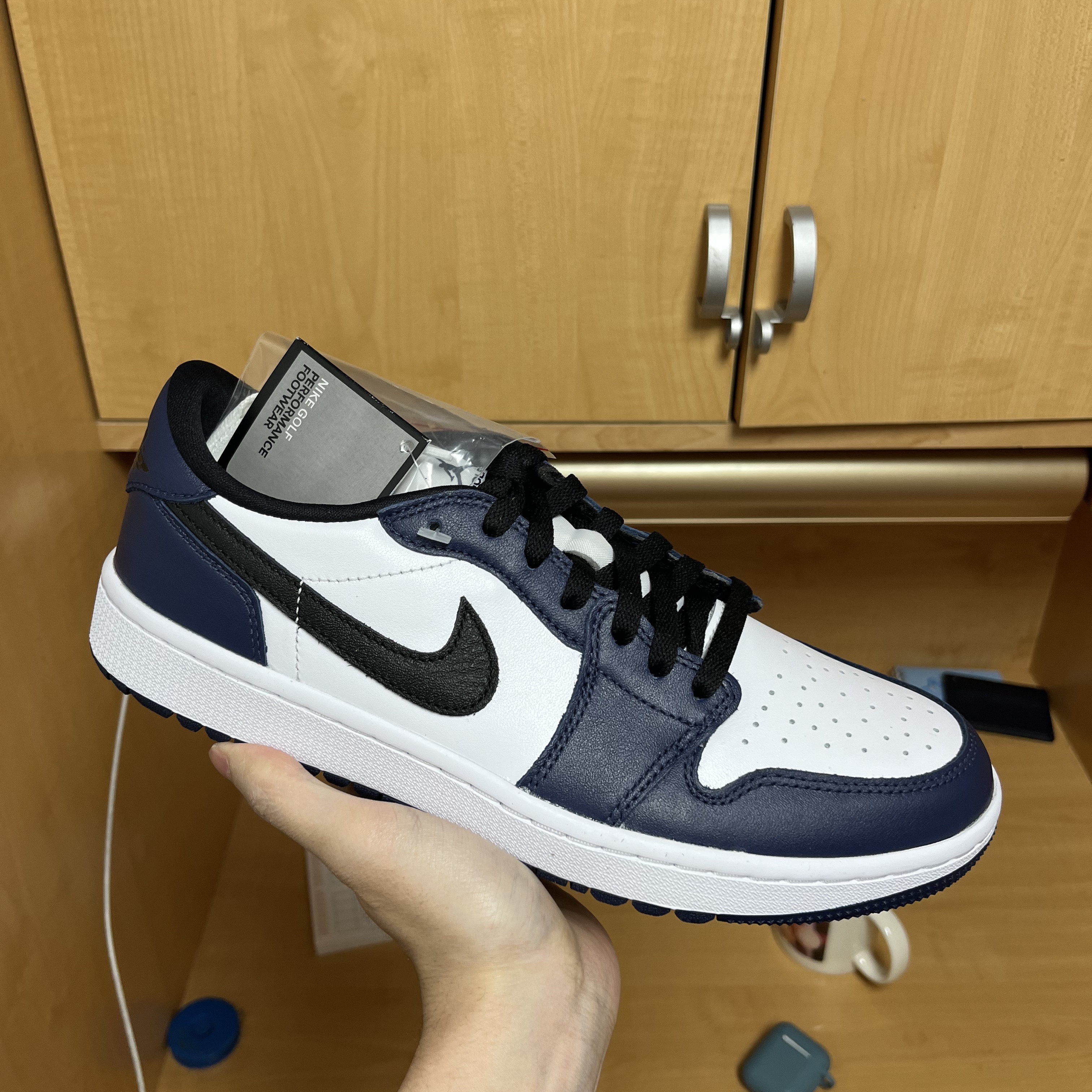 Jordan 1 Low Golf Midnight Navy 착용 스타일