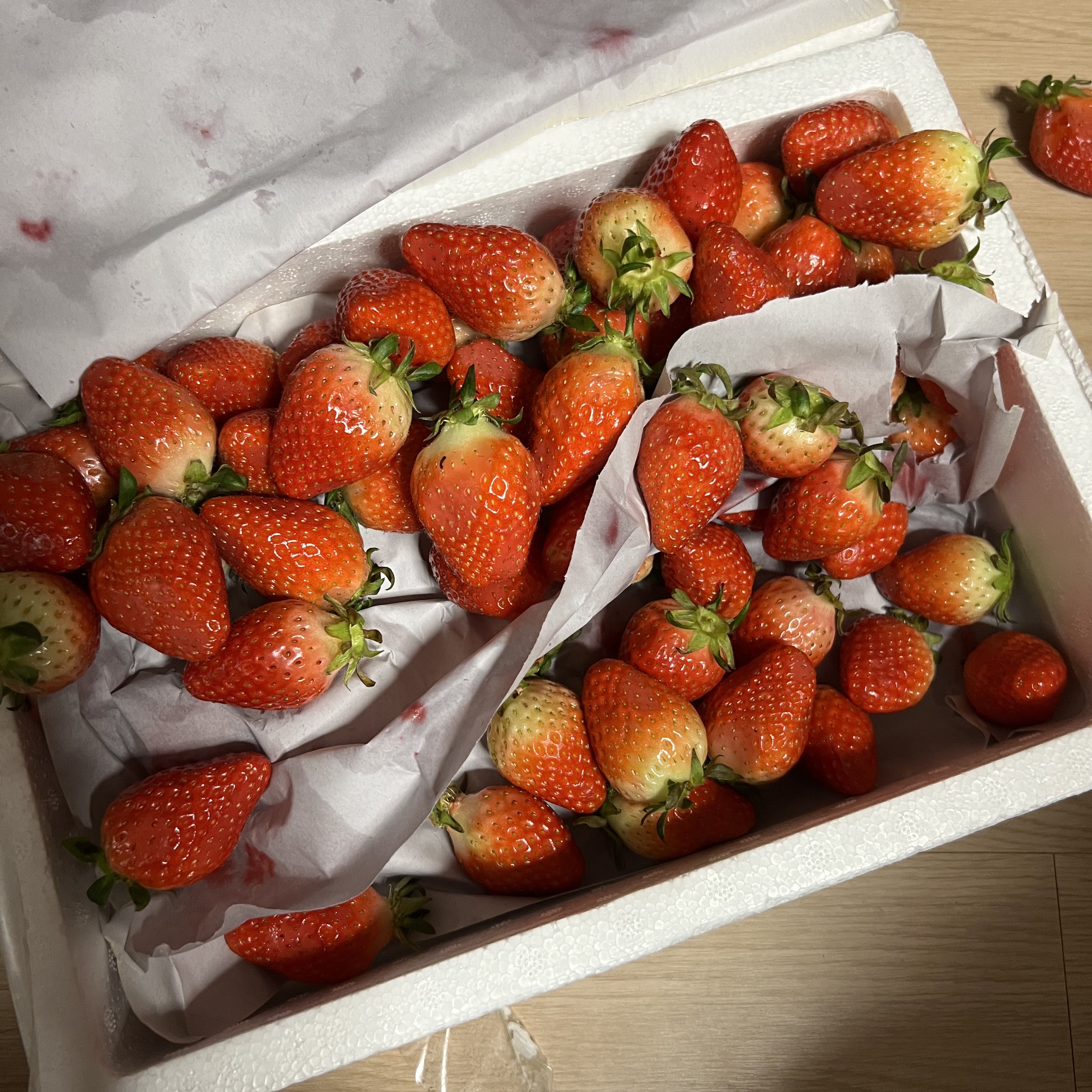 Stussy Strawberry T-Shirt White 착용 스타일