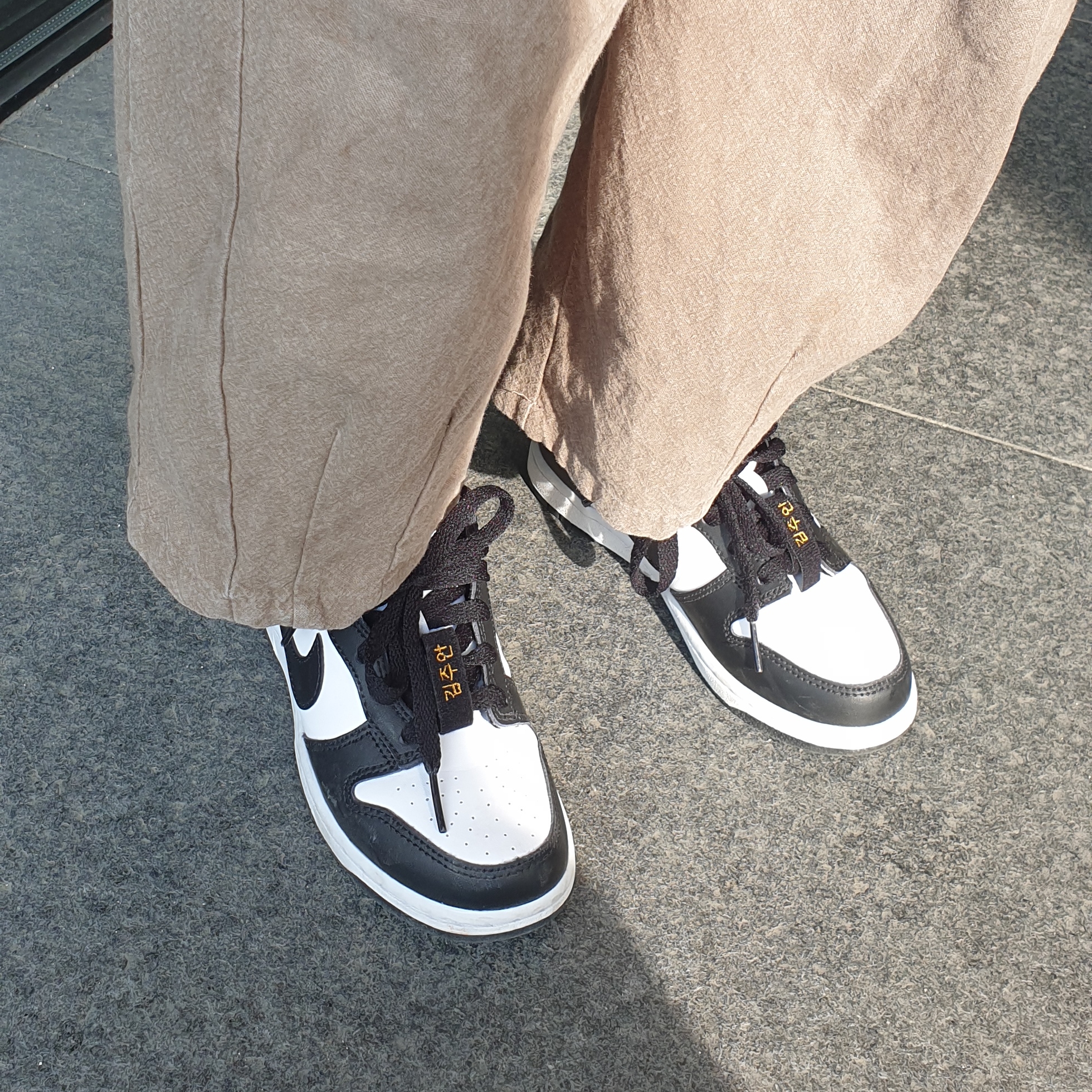 (PS) Nike Dunk Low Black 착용 스타일 - 1