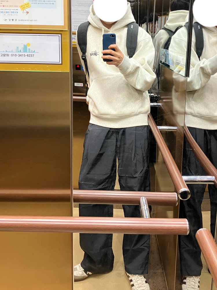 Stussy Basic Stussy Hoodie Ash Heather 2022, Adidas Samba Vegan White Black 착용 스타일