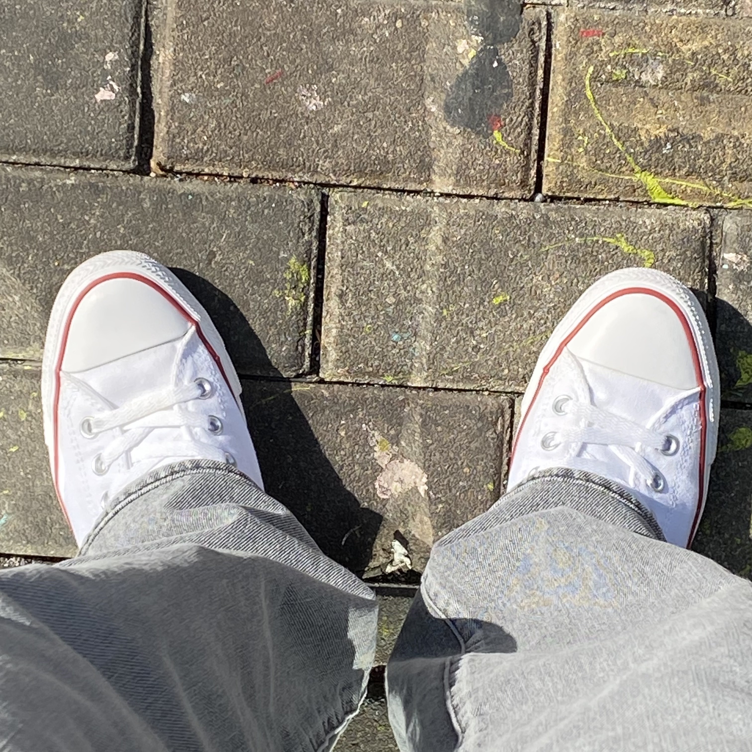 Converse Chuck Taylor All Star Hi Classic Optical White 착용 스타일