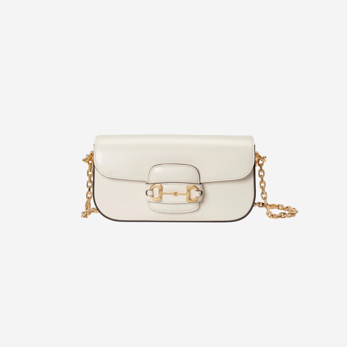 Gucci Horsebit 1955 Small Shoulder Bag Leather White 상세 이미지 1