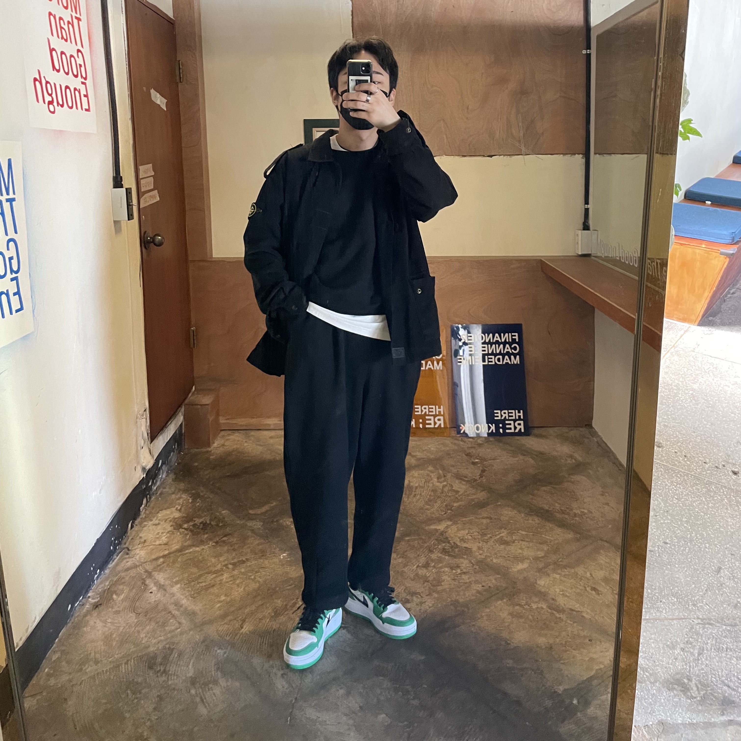 (W) Jordan 1 Elevate Low SE Lucky Green 착용 스타일