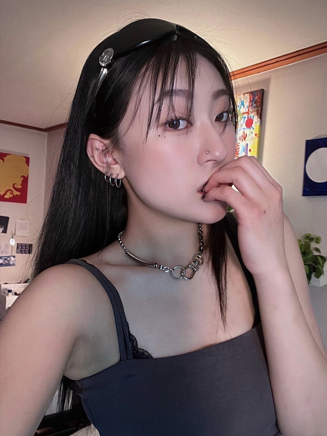 Sentiments No.251 Necklace Silver 착용 스타일