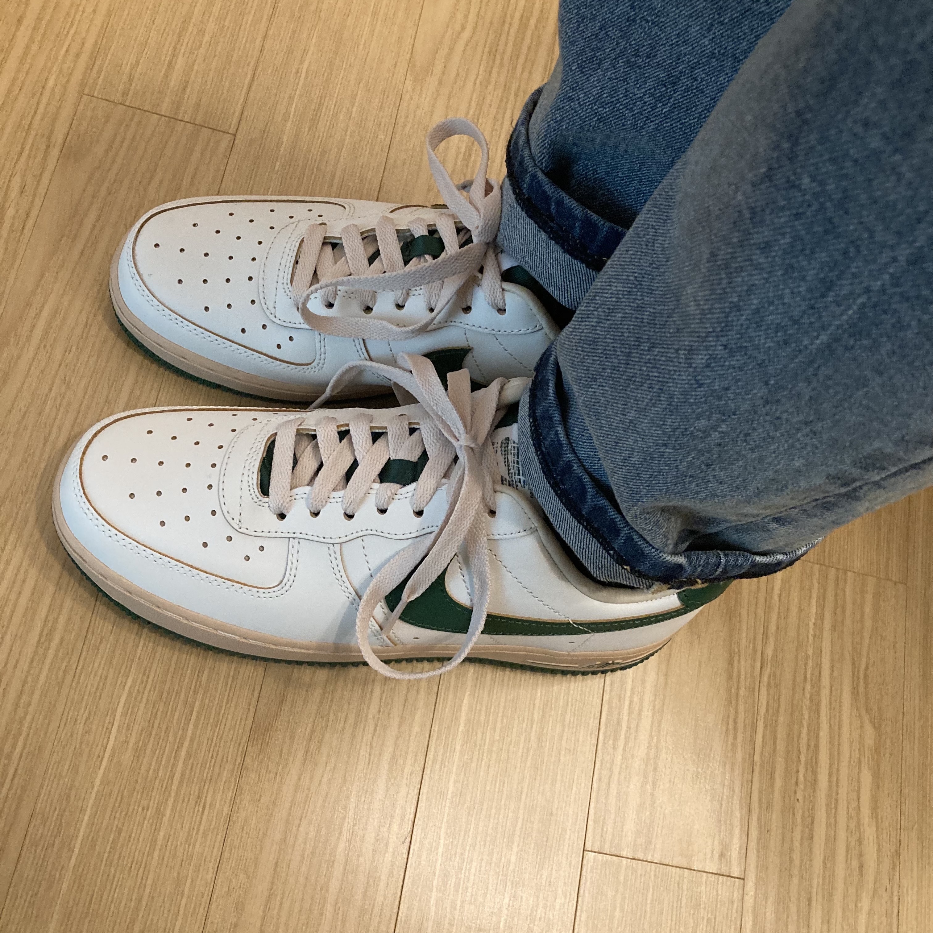 (W) Nike Air Force 1 Low Gorge Green 착용 스타일