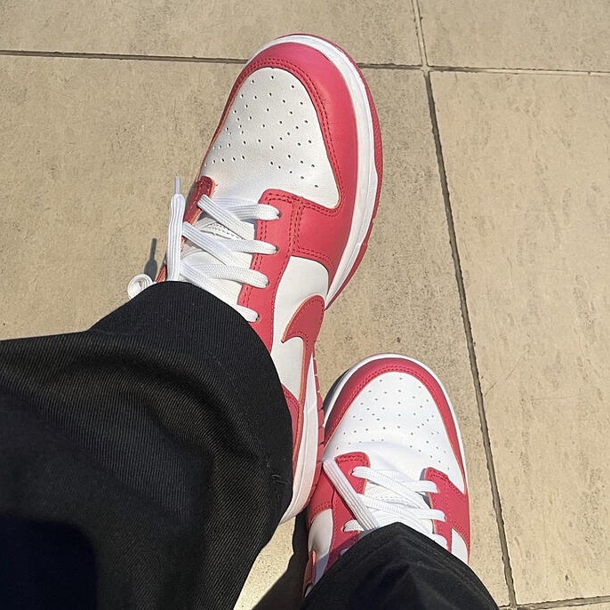 (W) Nike Dunk Low Archeo Pink 착용 스타일