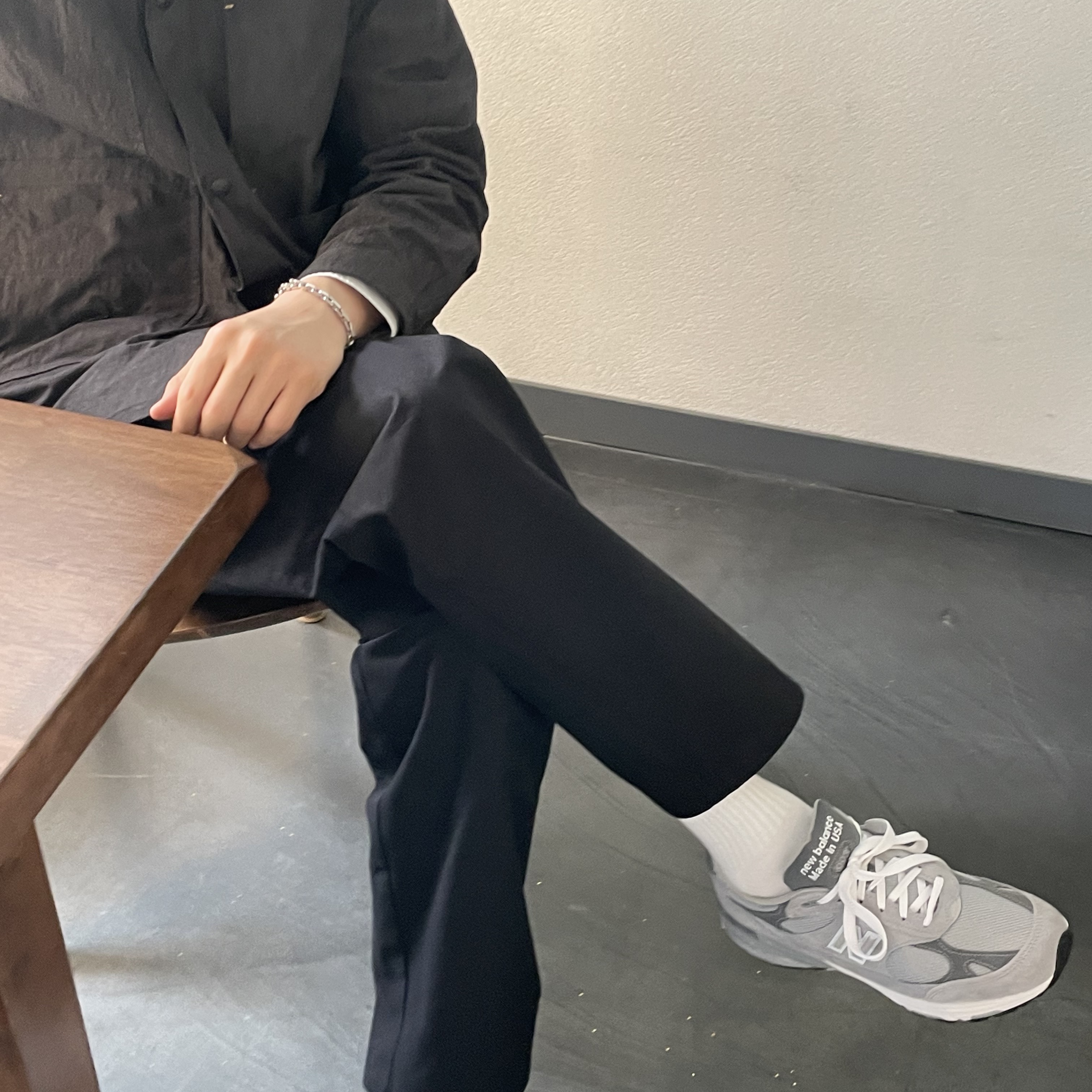 New Balance 993 Made in USA Grey - D Standard 착용 스타일