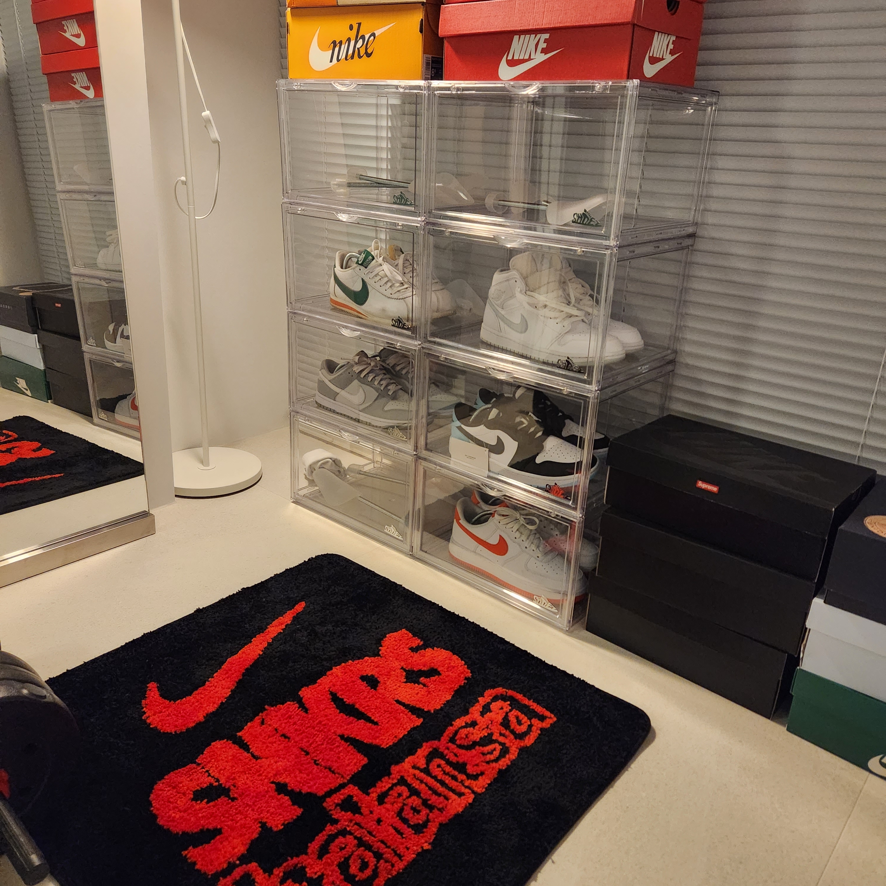 Nike x Balansa SNKRS Rug Mat Black 착용 스타일