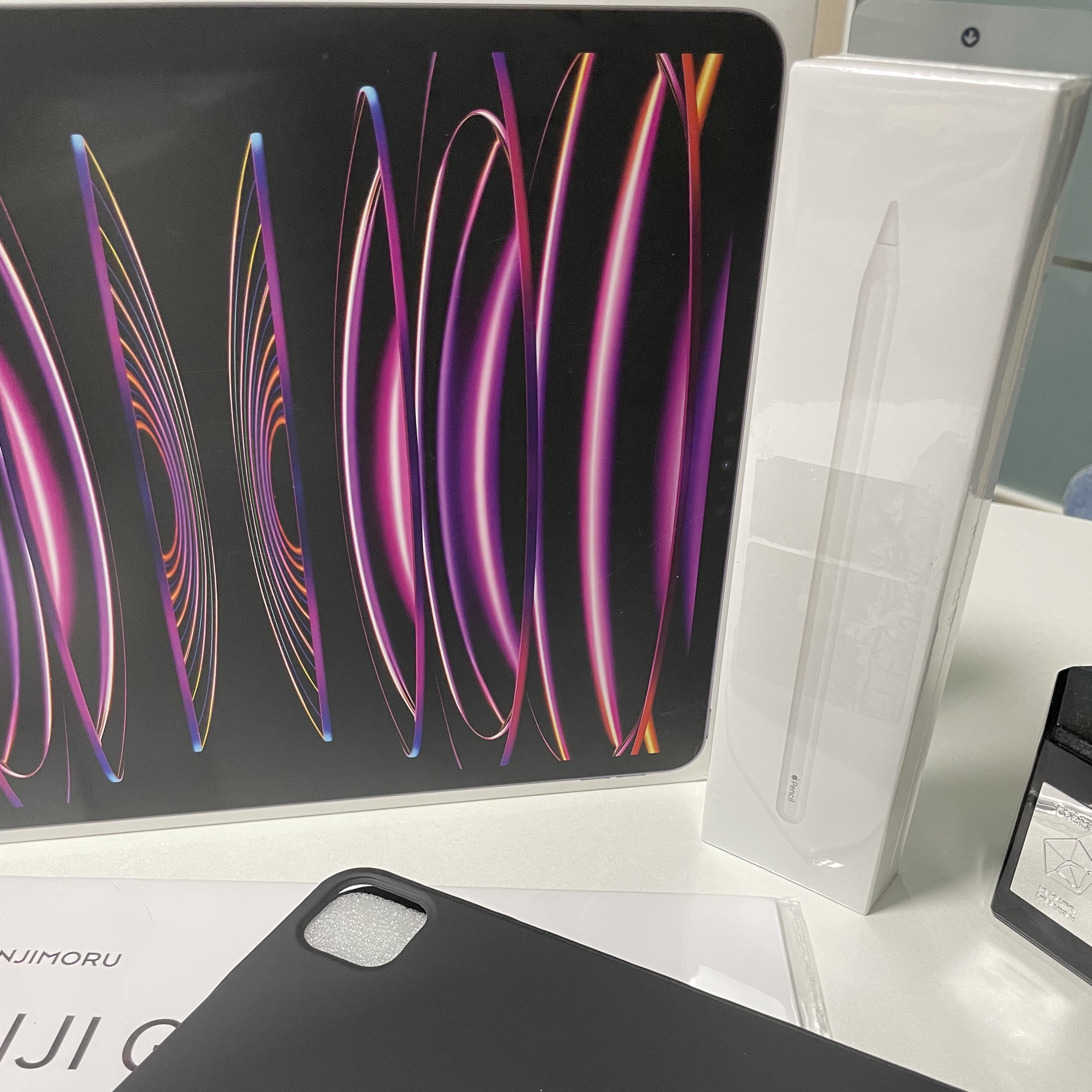 Apple iPad Pro 6th Gen 12.9-inch Wifi 128GB Space Gray (Korean Ver.), Apple Pencil 2nd Gen 착용 스타일