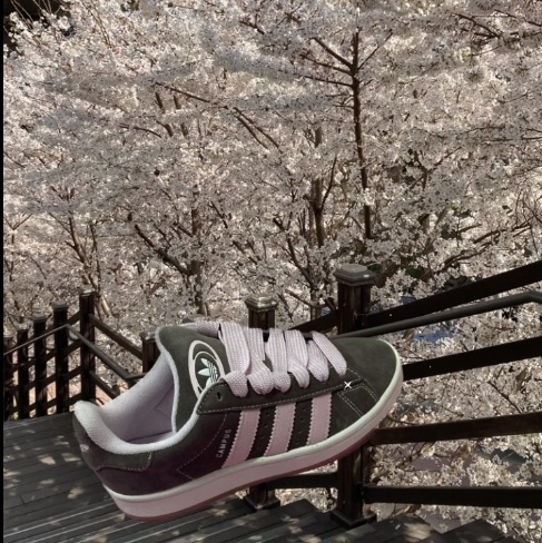 Adidas Campus 00s Dust Cargo Clear Pink 착용 스타일