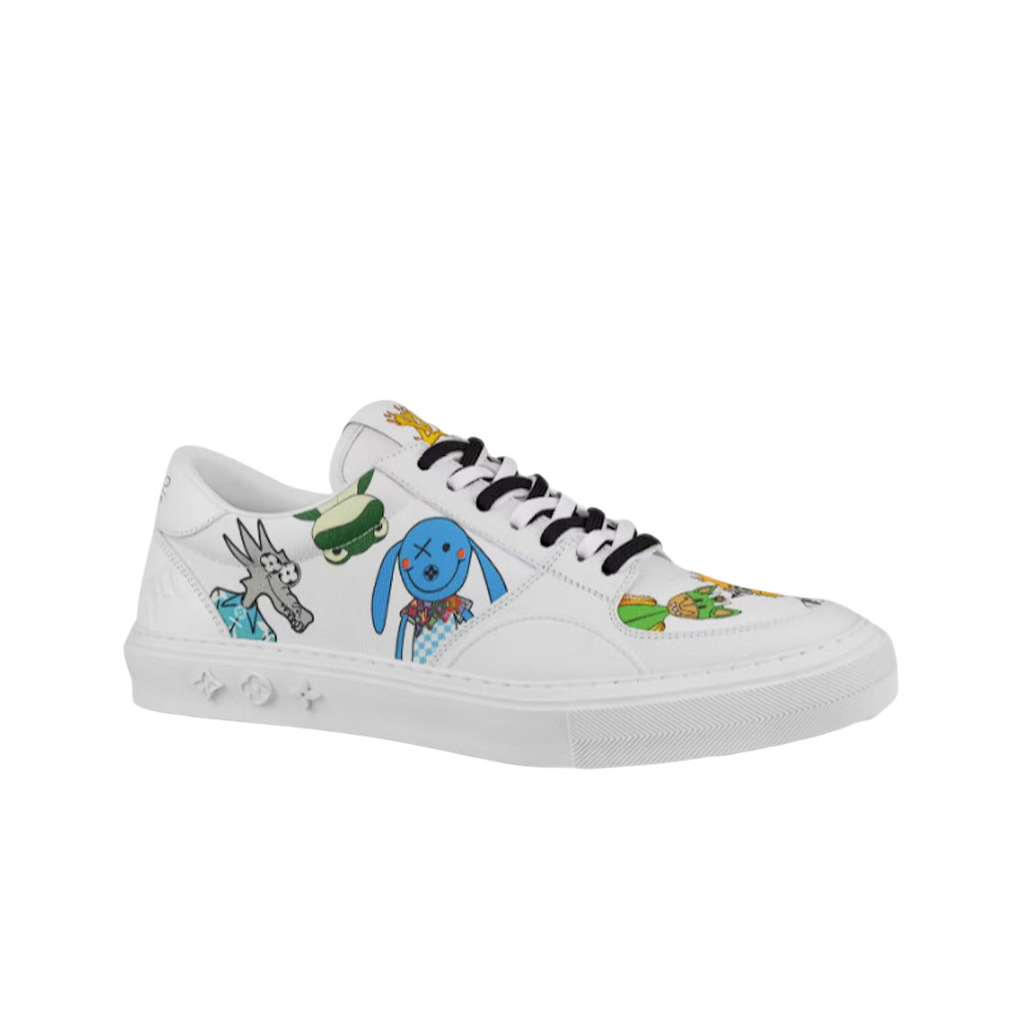 루이비통 LV 올리 스니커즈 LV 프렌즈 화이트 멀티컬러(Louis Vuitton LV Ollie Sneakers LV Friends White Multicolor) - 1